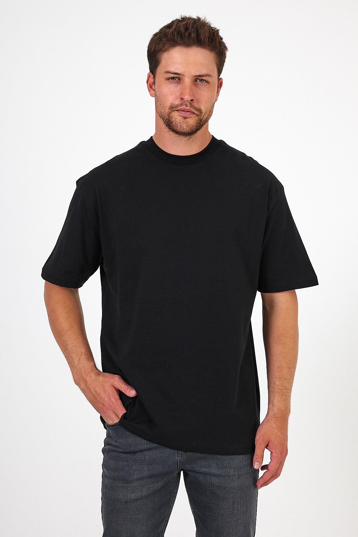 Men's Crew Neck Los Angeles Printed T-shirt 7029