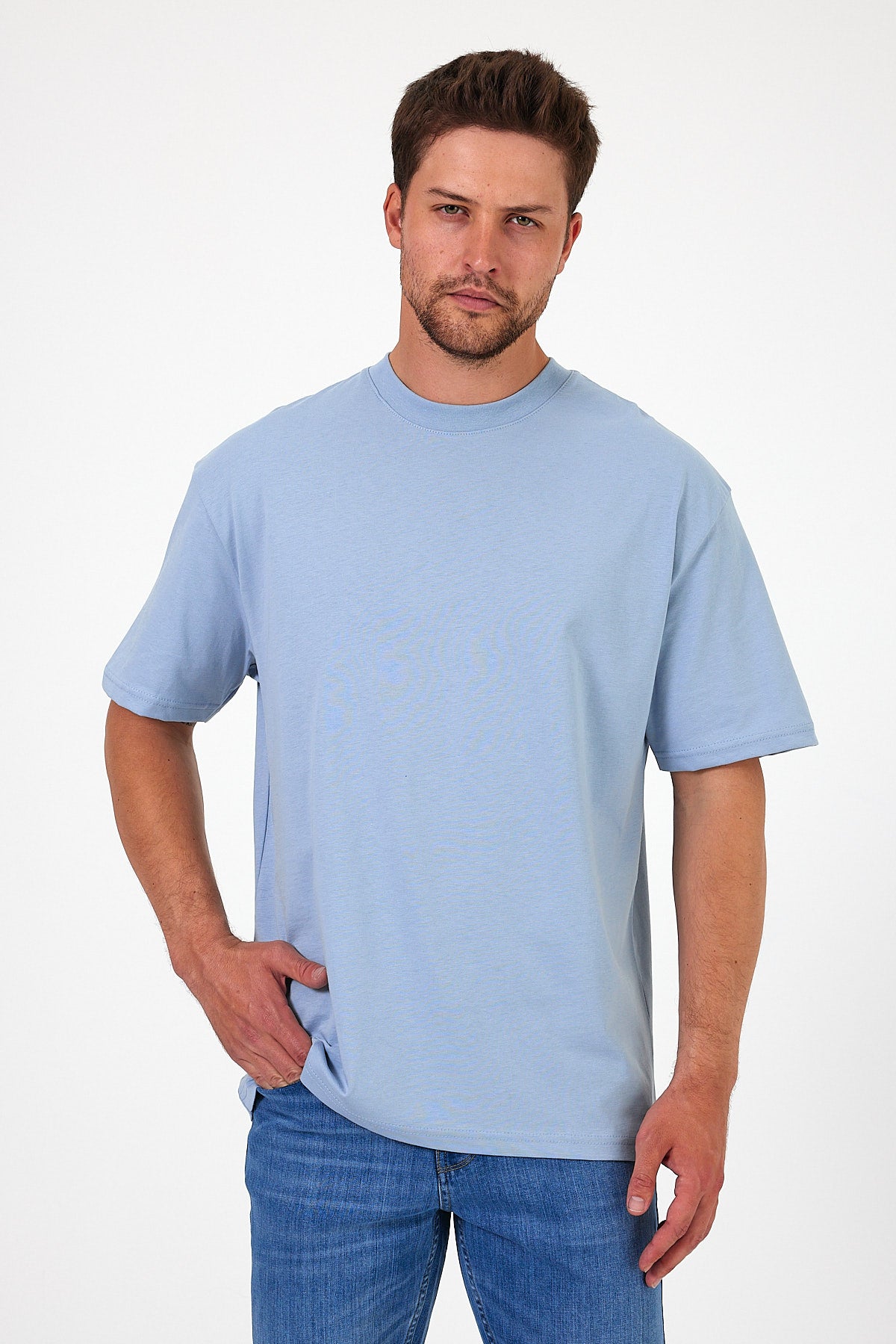Men's Crew Neck Los Angeles Printed T-shirt 7029