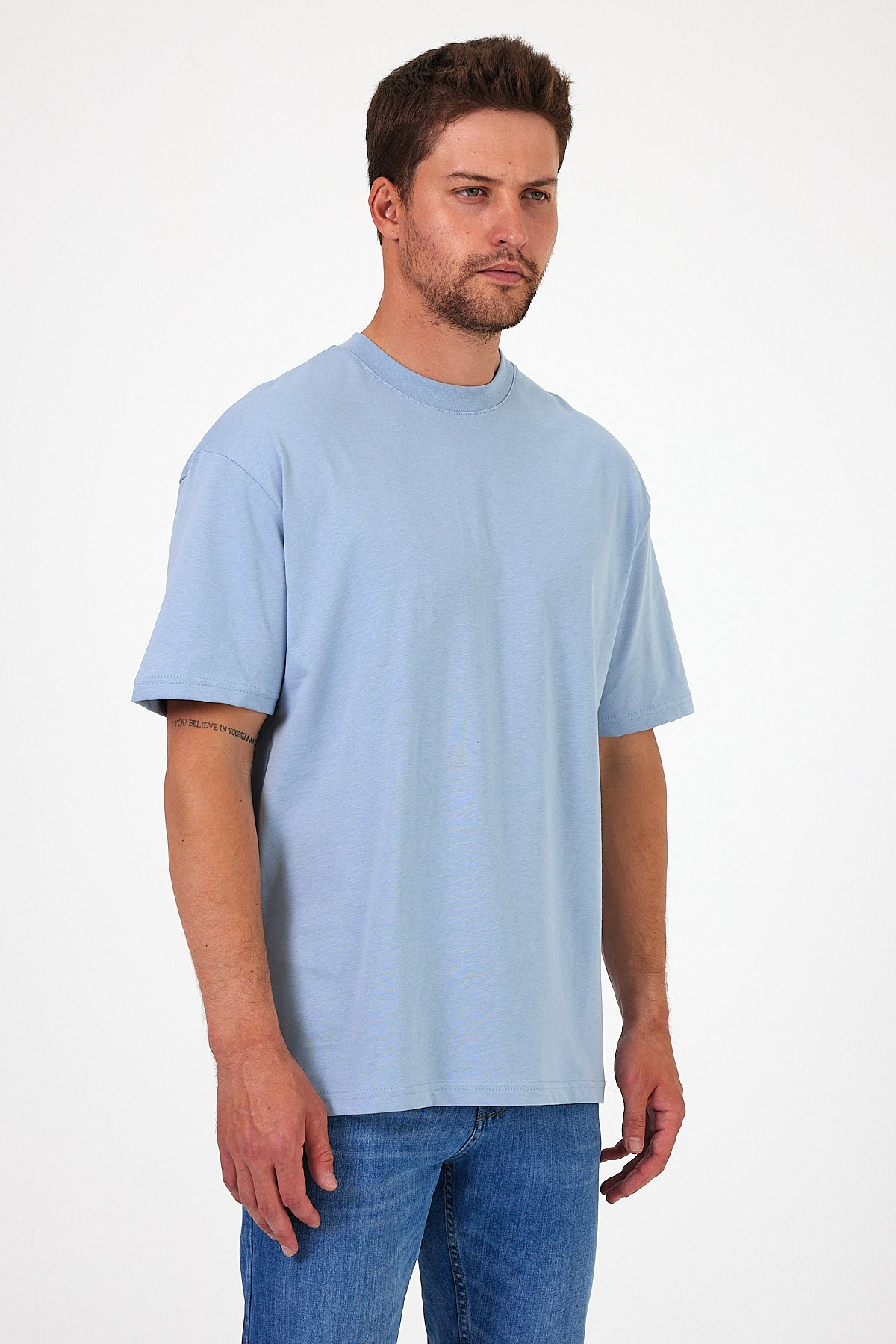 Men's Crew Neck Los Angeles Printed T-shirt 7029