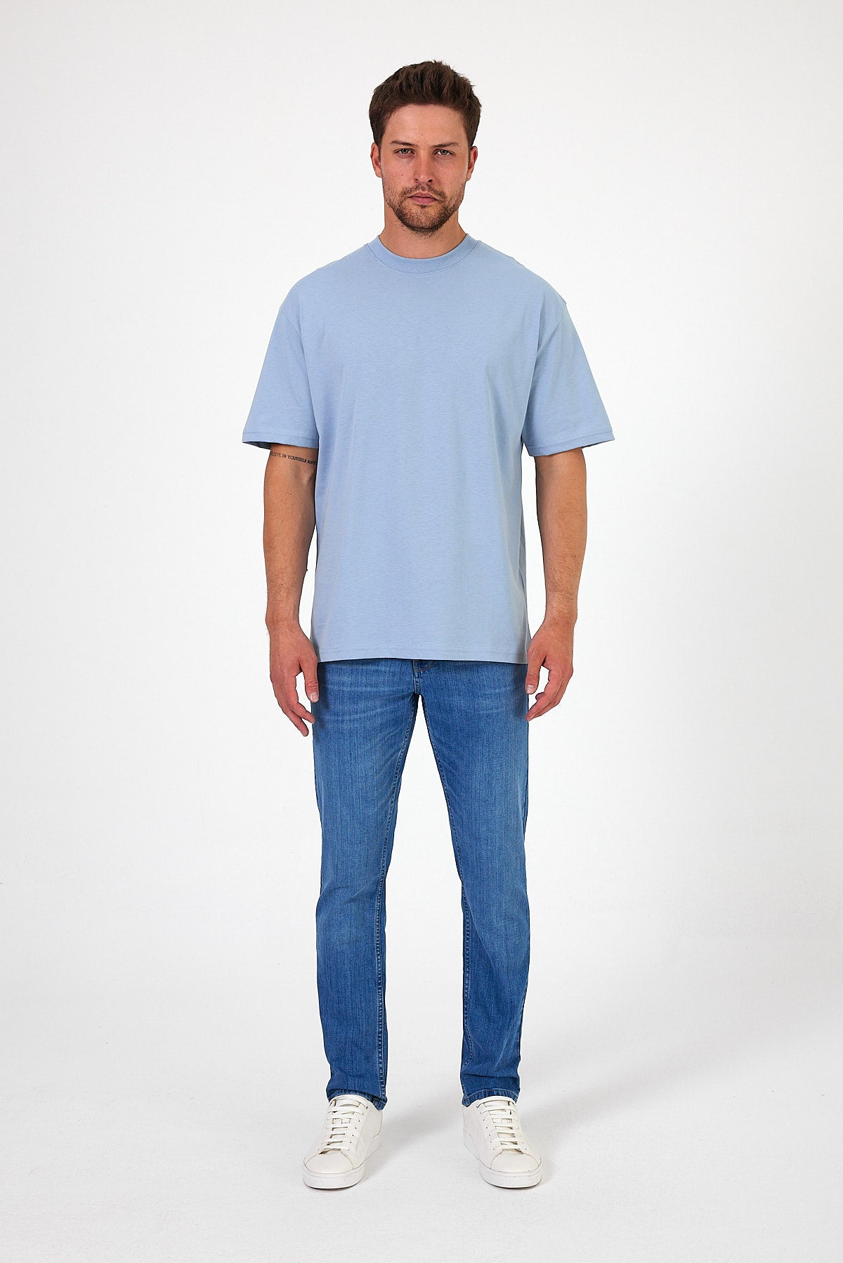 Men's Crew Neck Los Angeles Printed T-shirt 7029