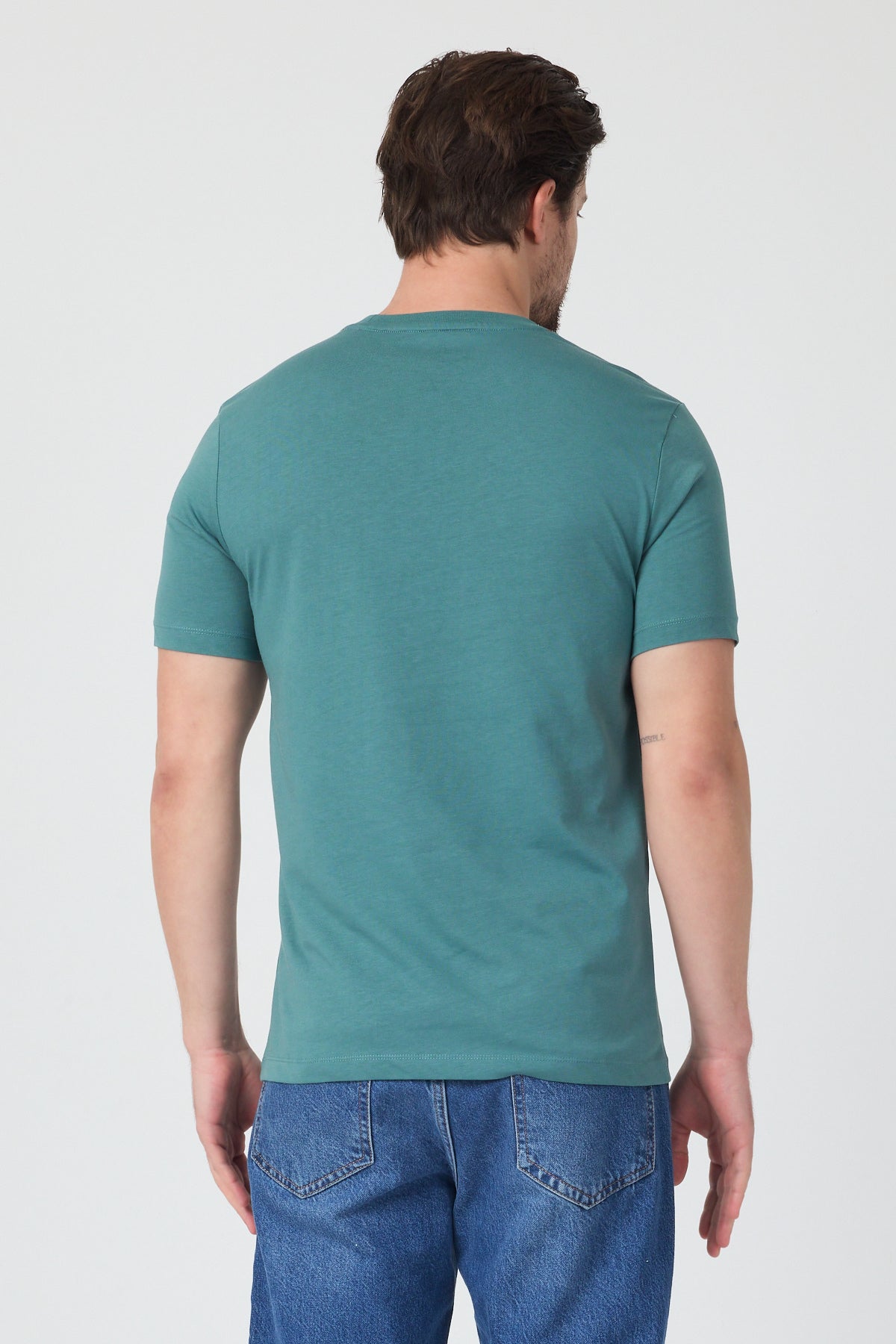 Erkek Bisiklet Yaka T-shirt 6212