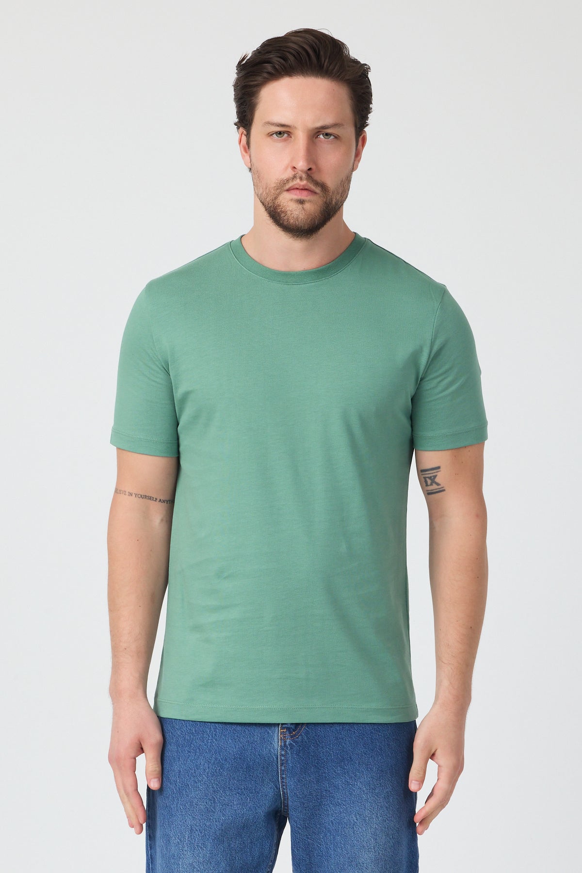 Erkek Bisiklet Yaka T-shirt 6212