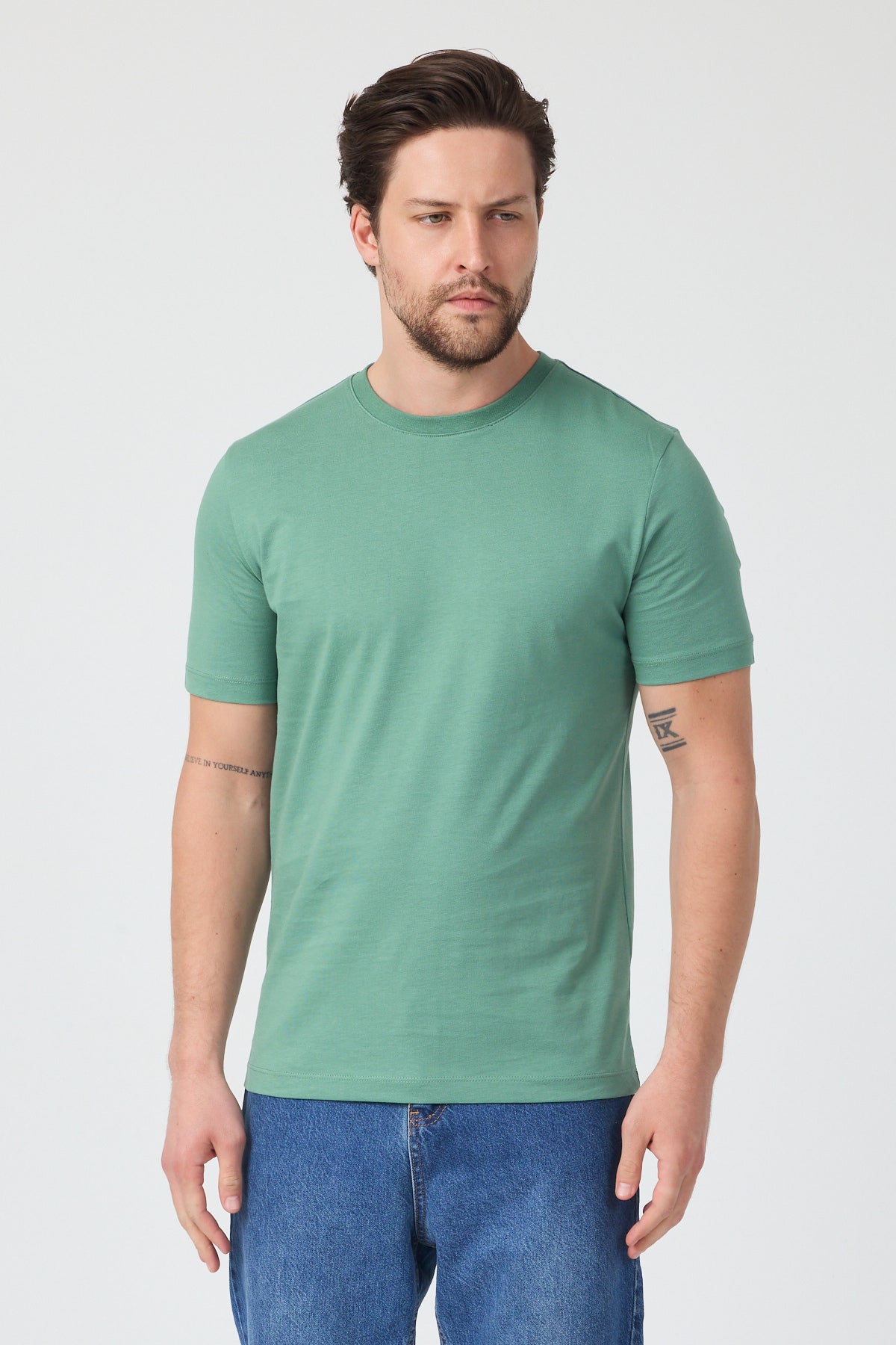 Erkek Bisiklet Yaka T-shirt 6212