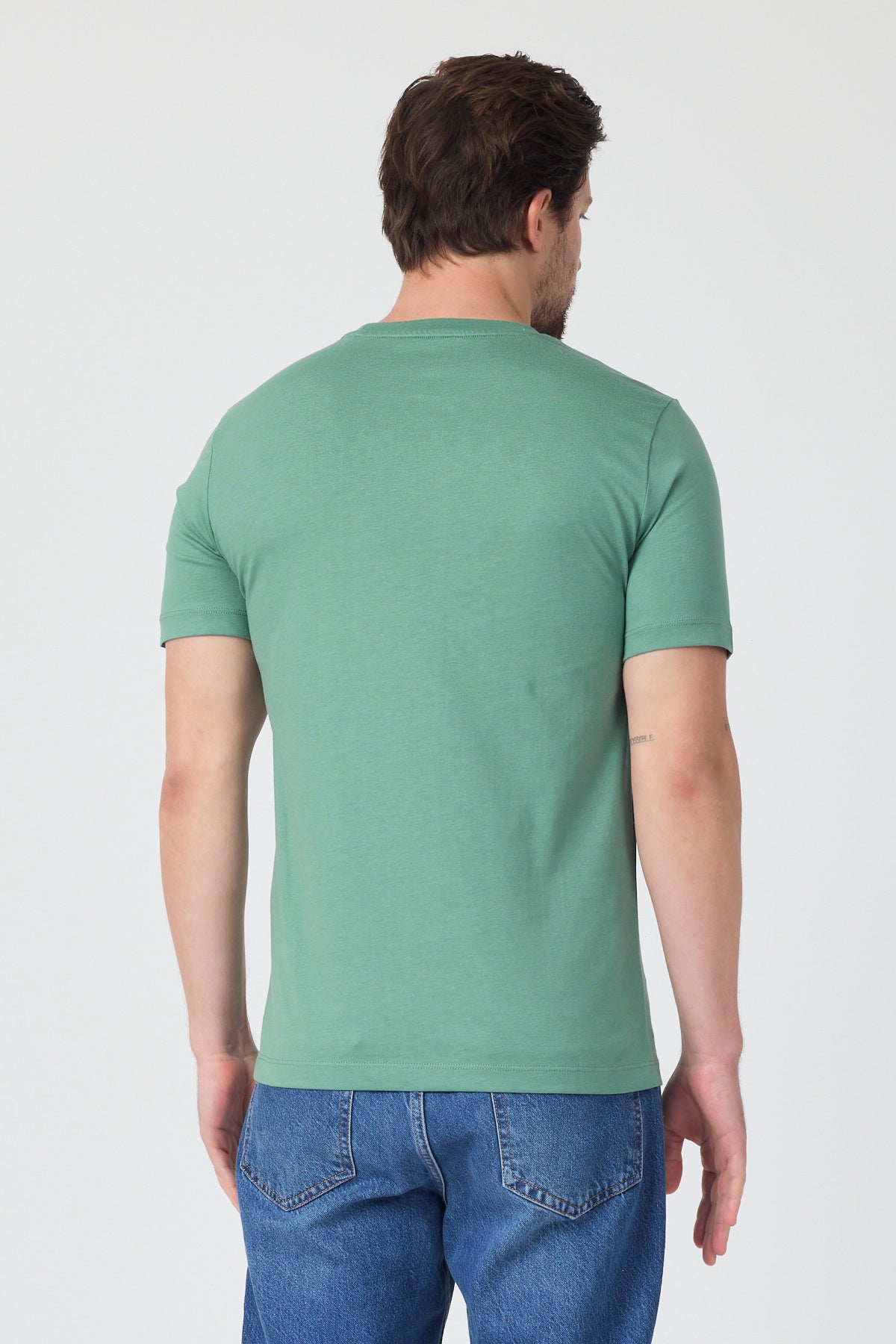 Erkek Bisiklet Yaka T-shirt 6212