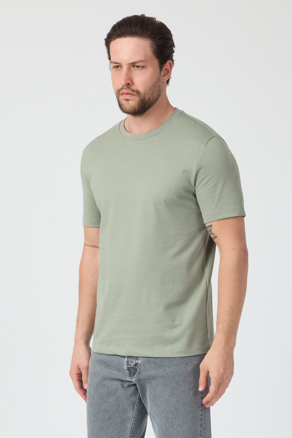 Erkek Bisiklet Yaka T-shirt 6212