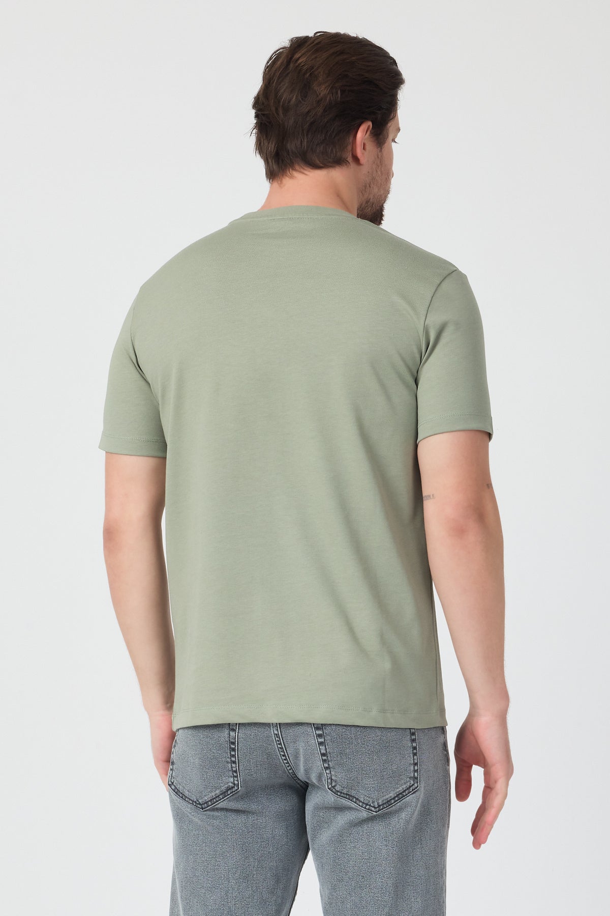 Erkek Bisiklet Yaka T-shirt 6212