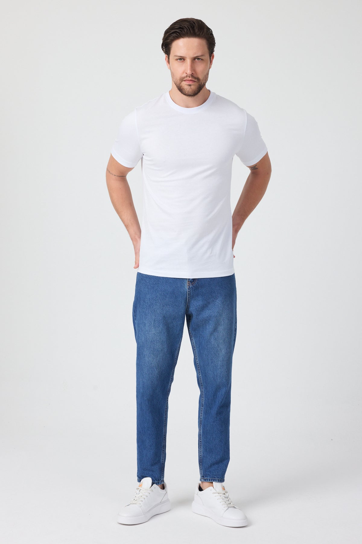 Erkek Bisiklet Yaka T-shirt 6212