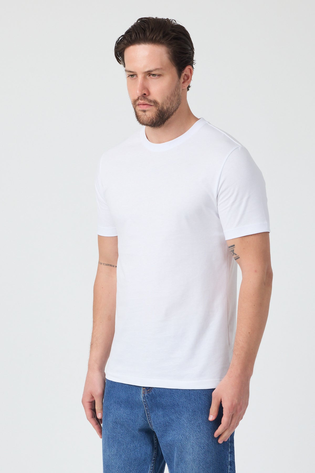 Erkek Bisiklet Yaka T-shirt 6212