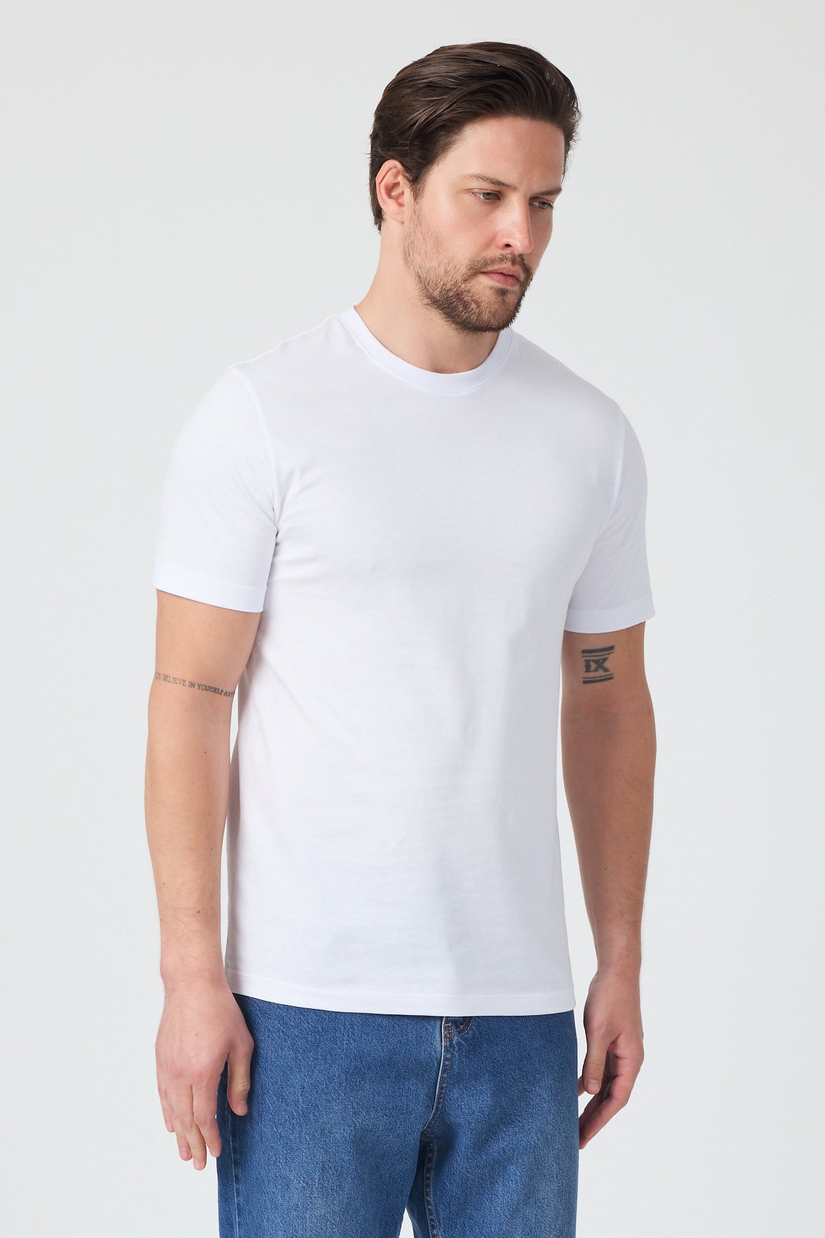 Erkek Bisiklet Yaka T-shirt 6212