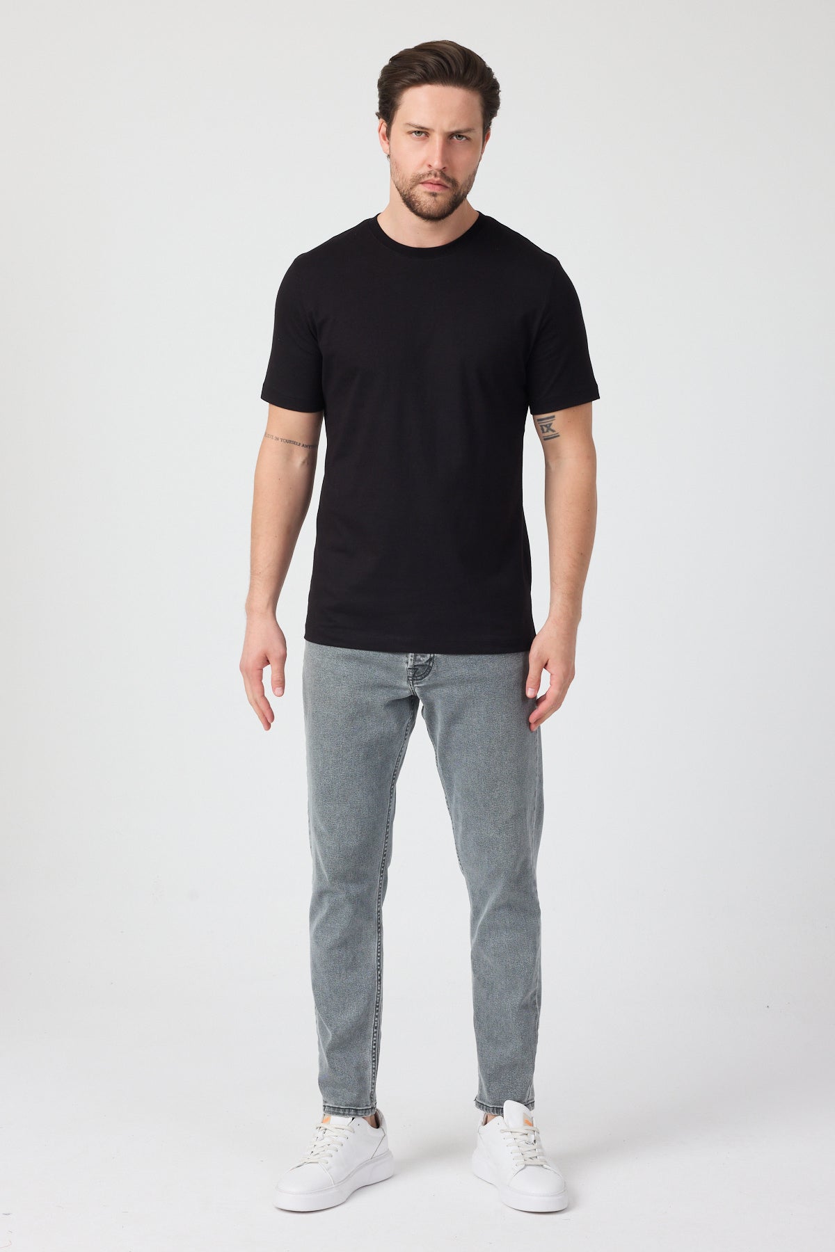Erkek Bisiklet Yaka T-shirt 6212