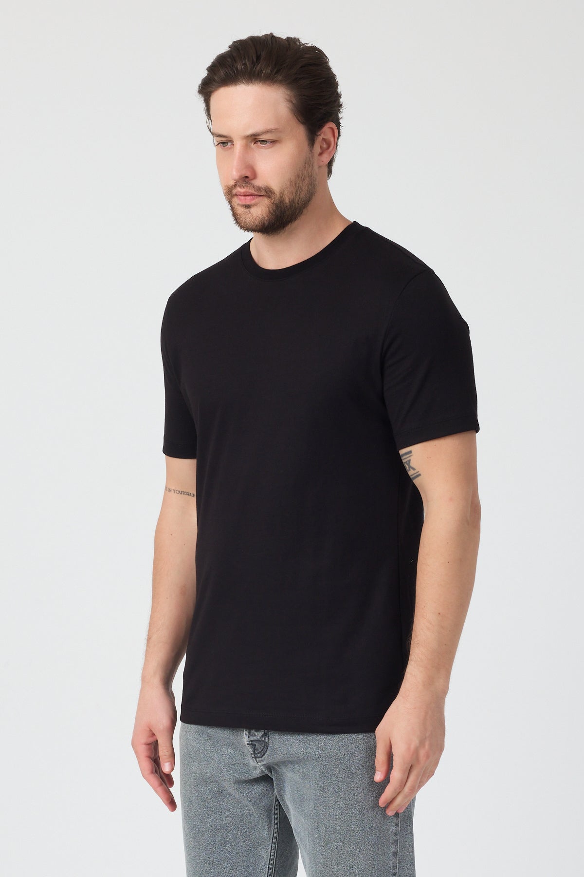 Erkek Bisiklet Yaka T-shirt 6212