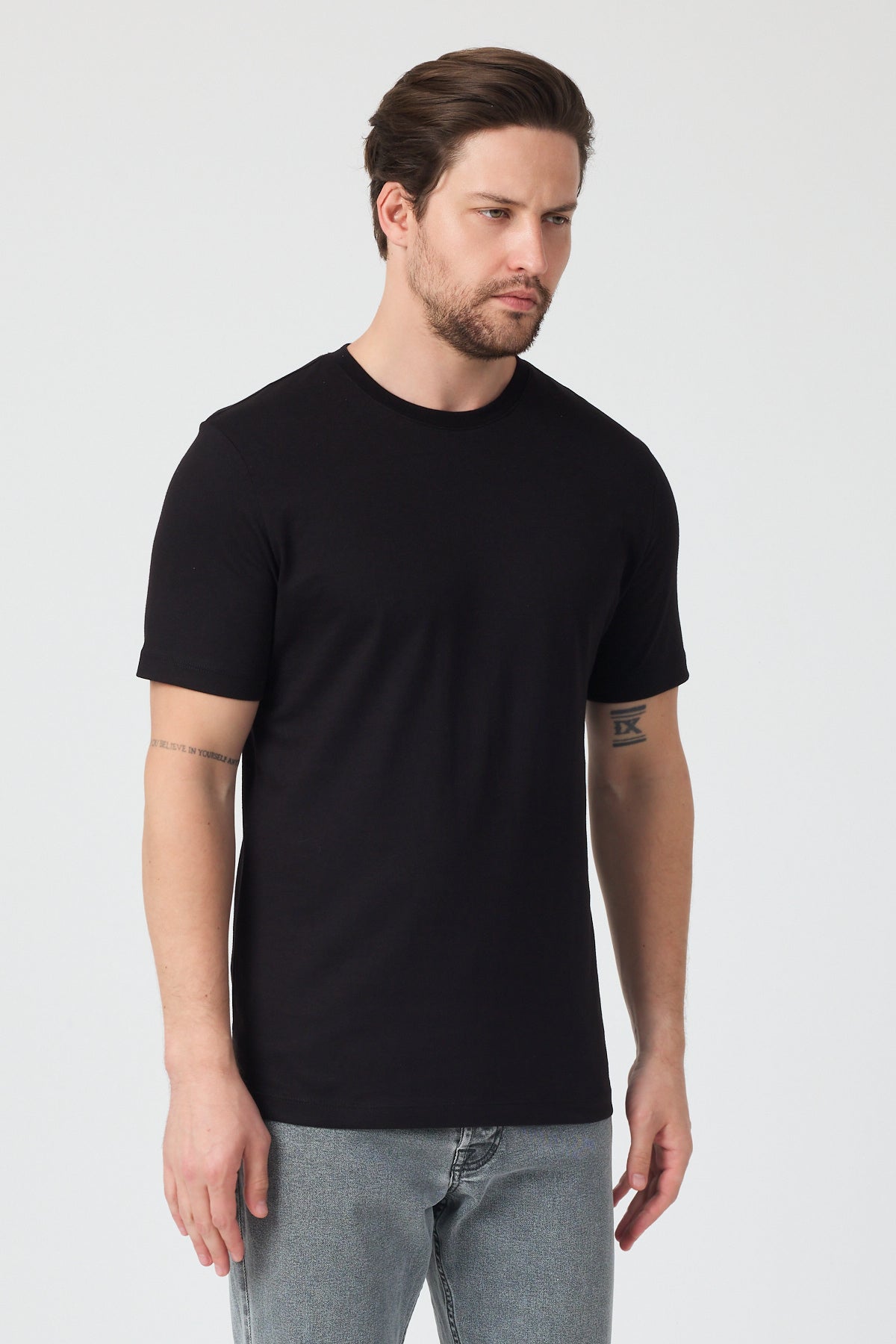 Erkek Bisiklet Yaka T-shirt 6212