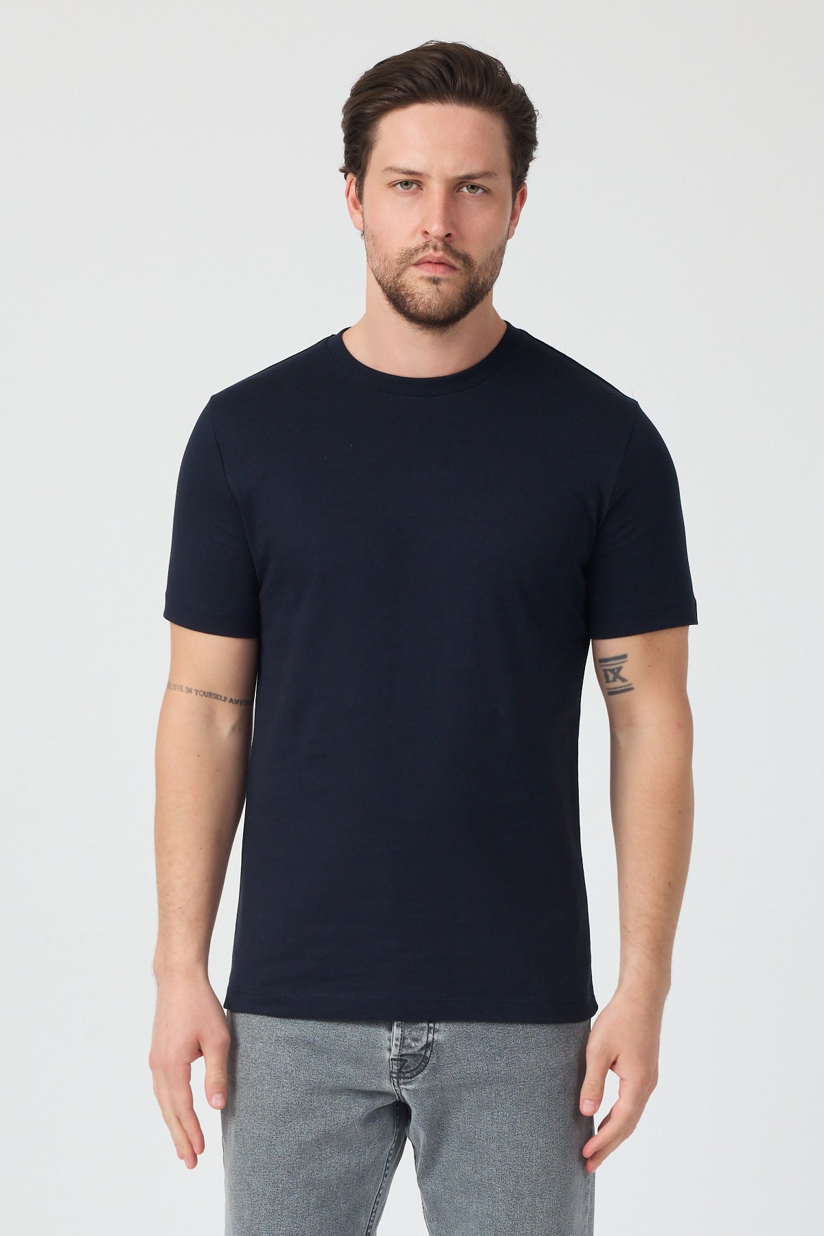 Erkek Bisiklet Yaka T-shirt 6212