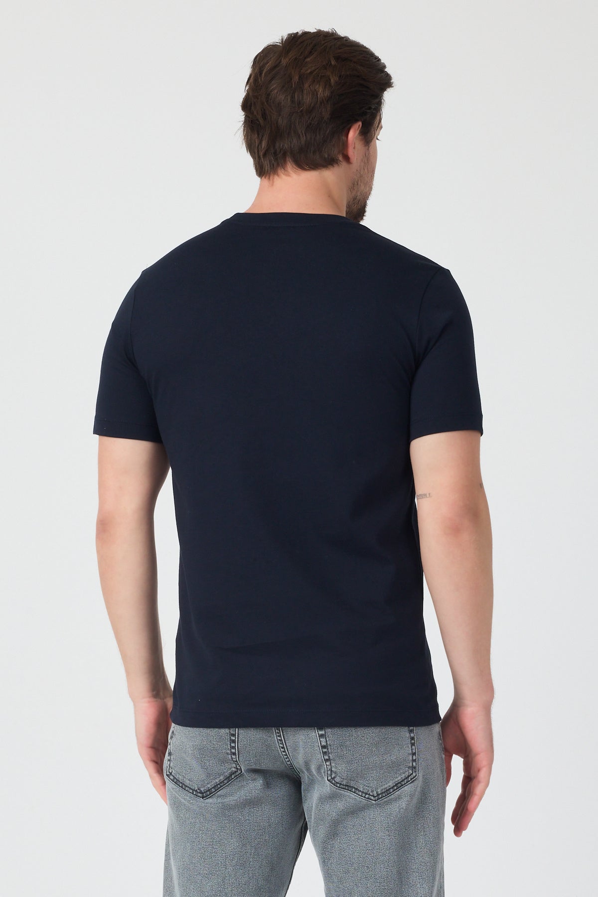 Erkek Bisiklet Yaka T-shirt 6212