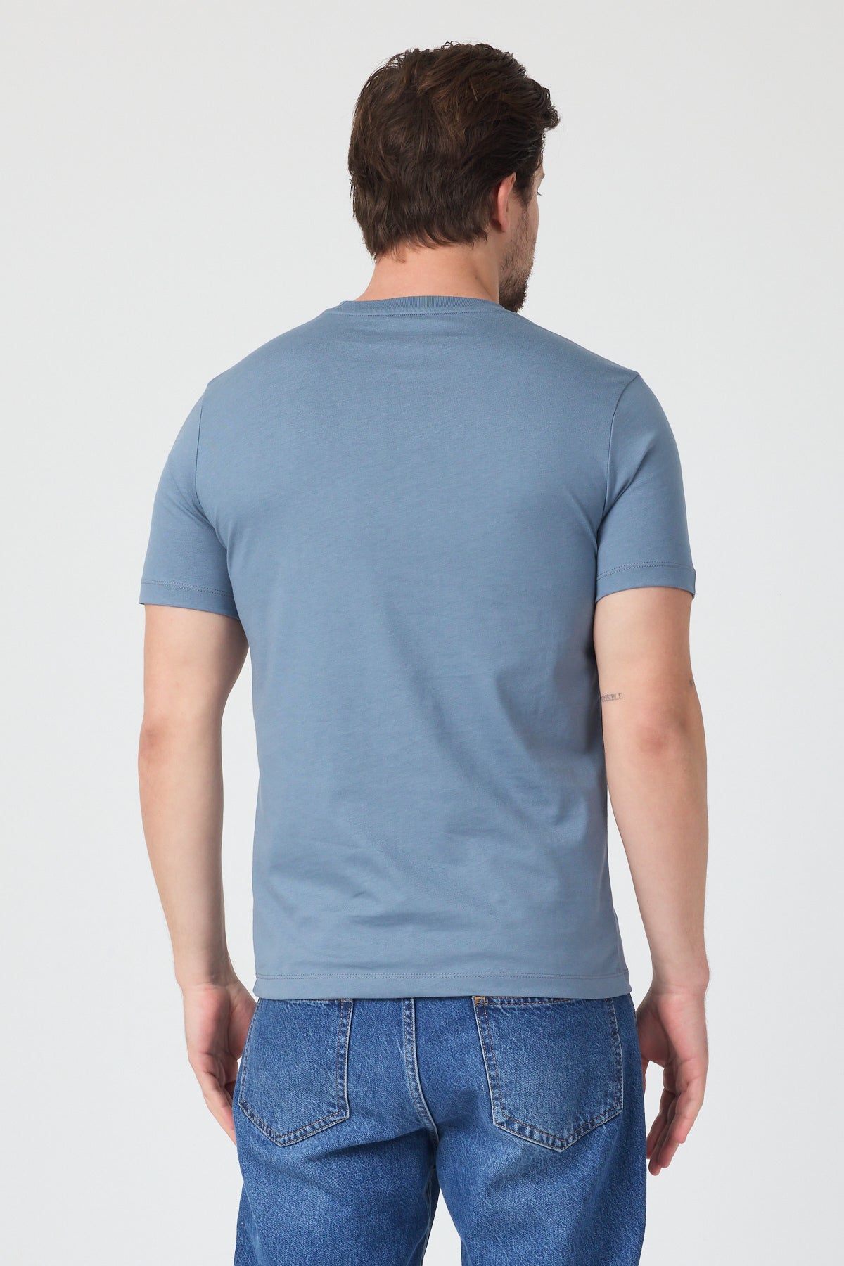 Erkek Bisiklet Yaka T-shirt 6212