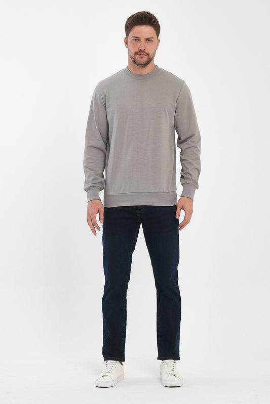 Erkek Bisiklet Yaka Uzun Kol Sweat T-shirt 002906