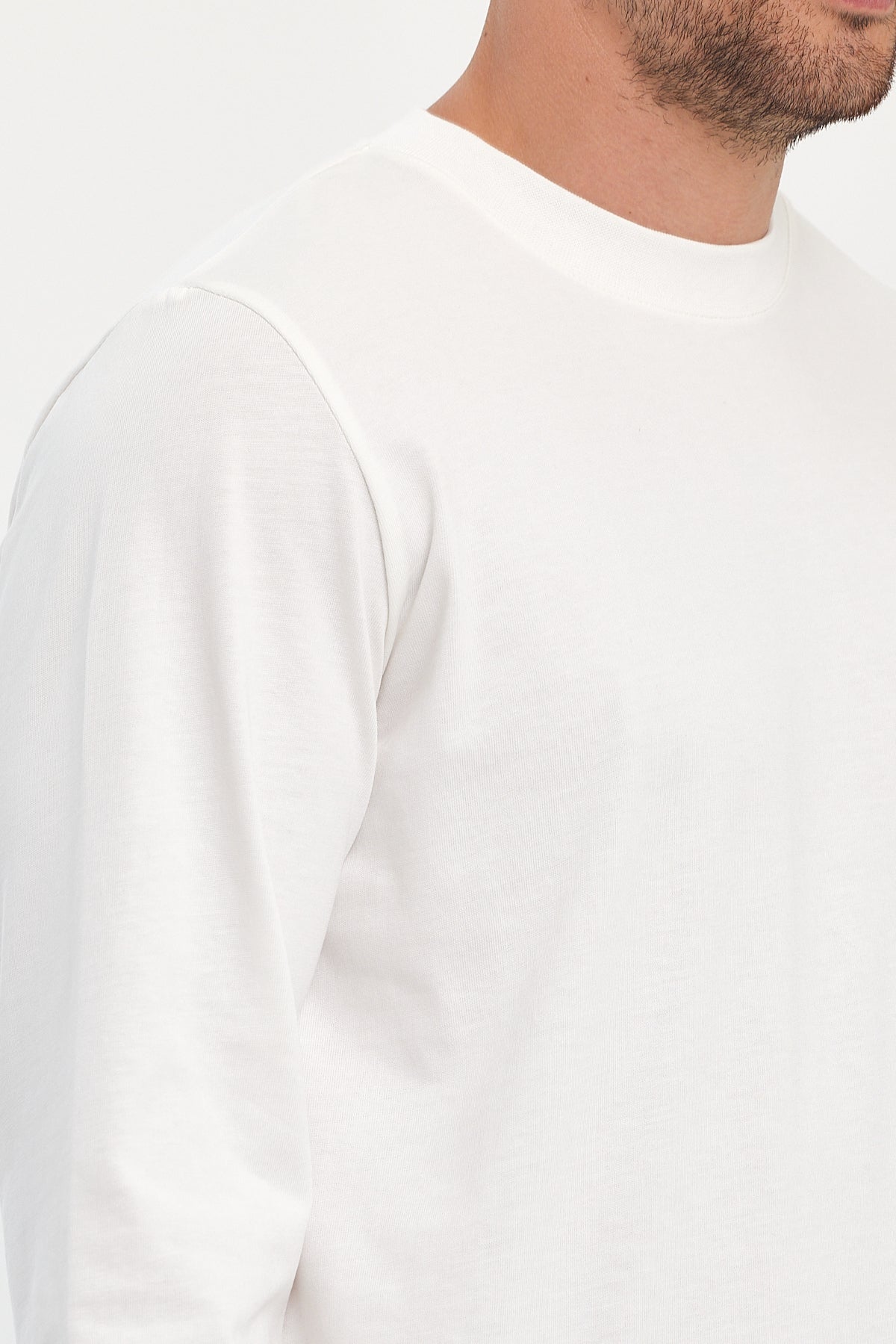 Men's Crew Neck Long Sleeve Sweat T-shirt 002906