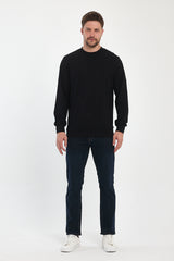 Men's Crew Neck Long Sleeve Sweat T-shirt 002906