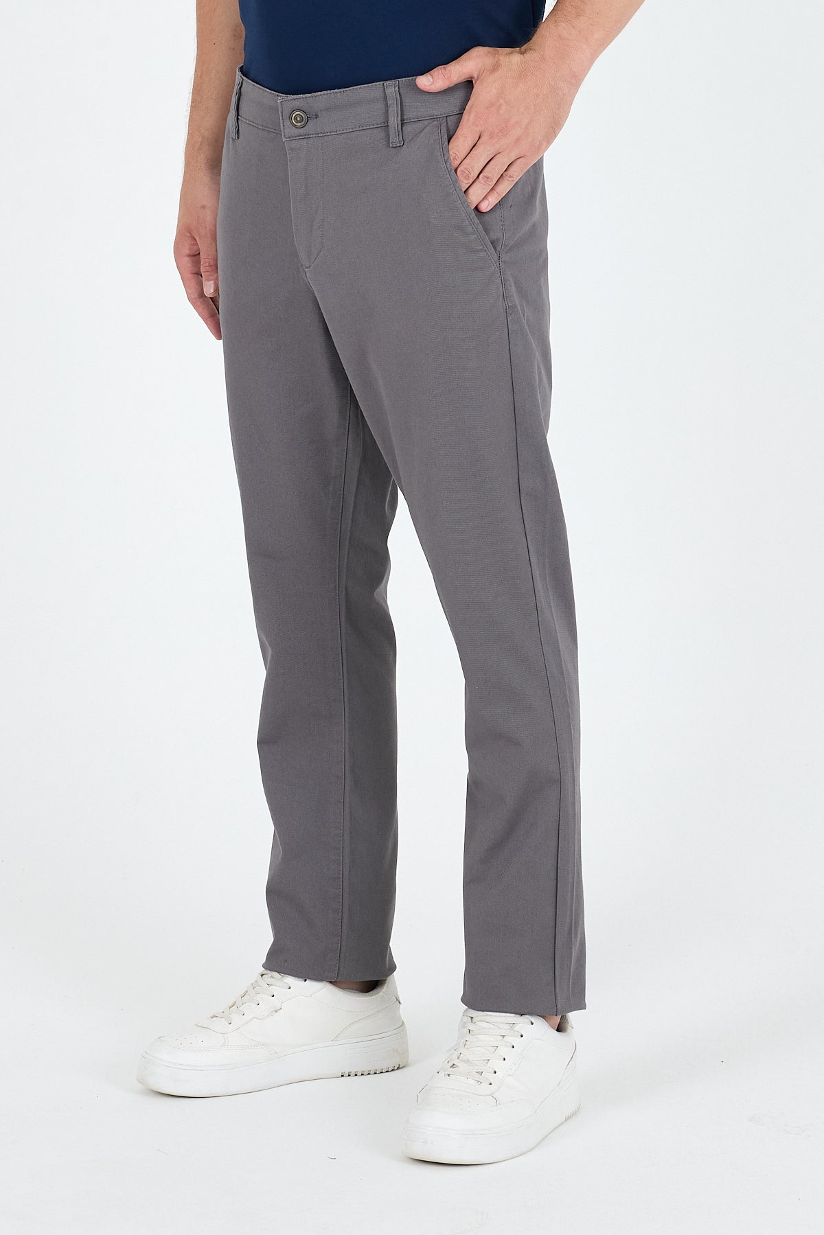 Erkek Slim Fit Chino Pantolon PamukElastan Rahat Şık Günlük Esnek Kumaş Pantolon 1012