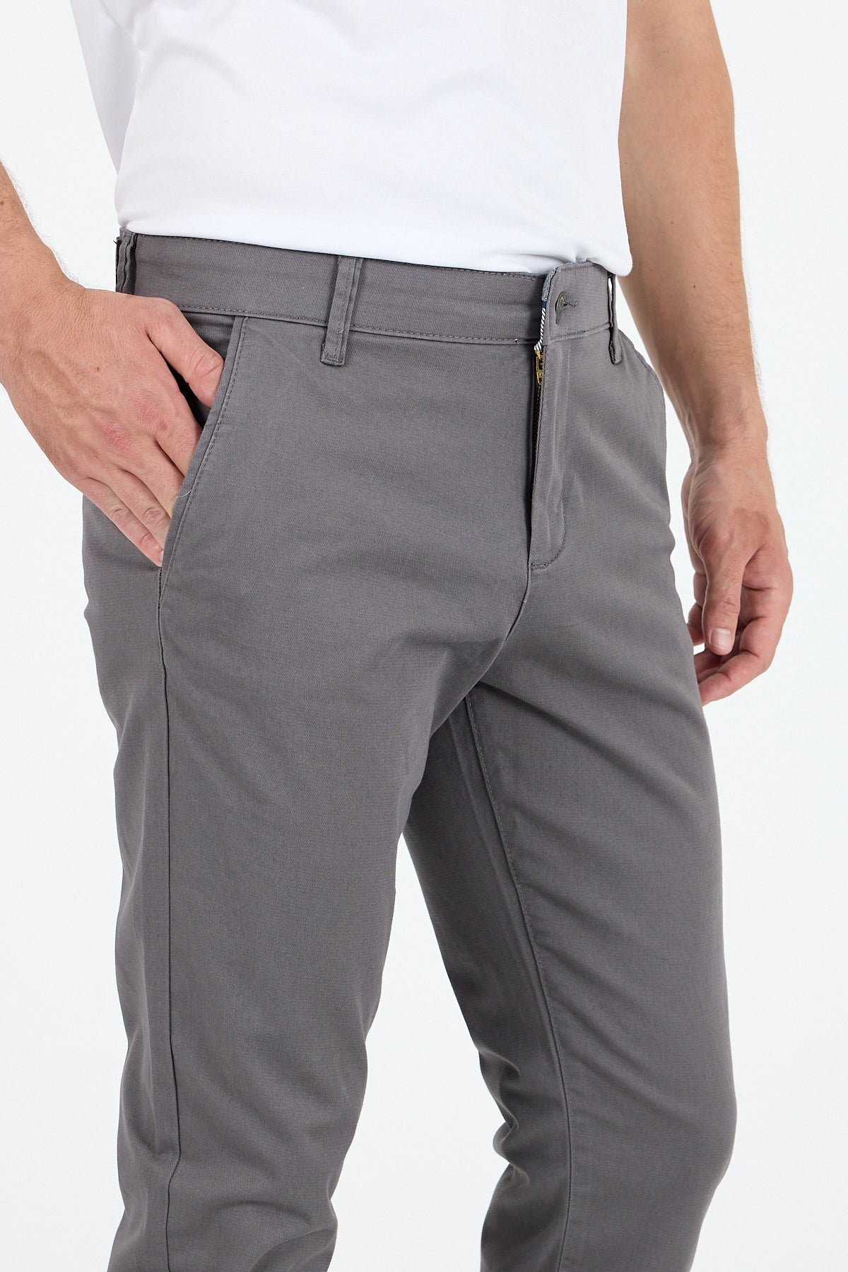 Erkek Slim Fit Chino Pantolon PamukElastan Rahat Şık Günlük Esnek Kumaş Pantolon 1012