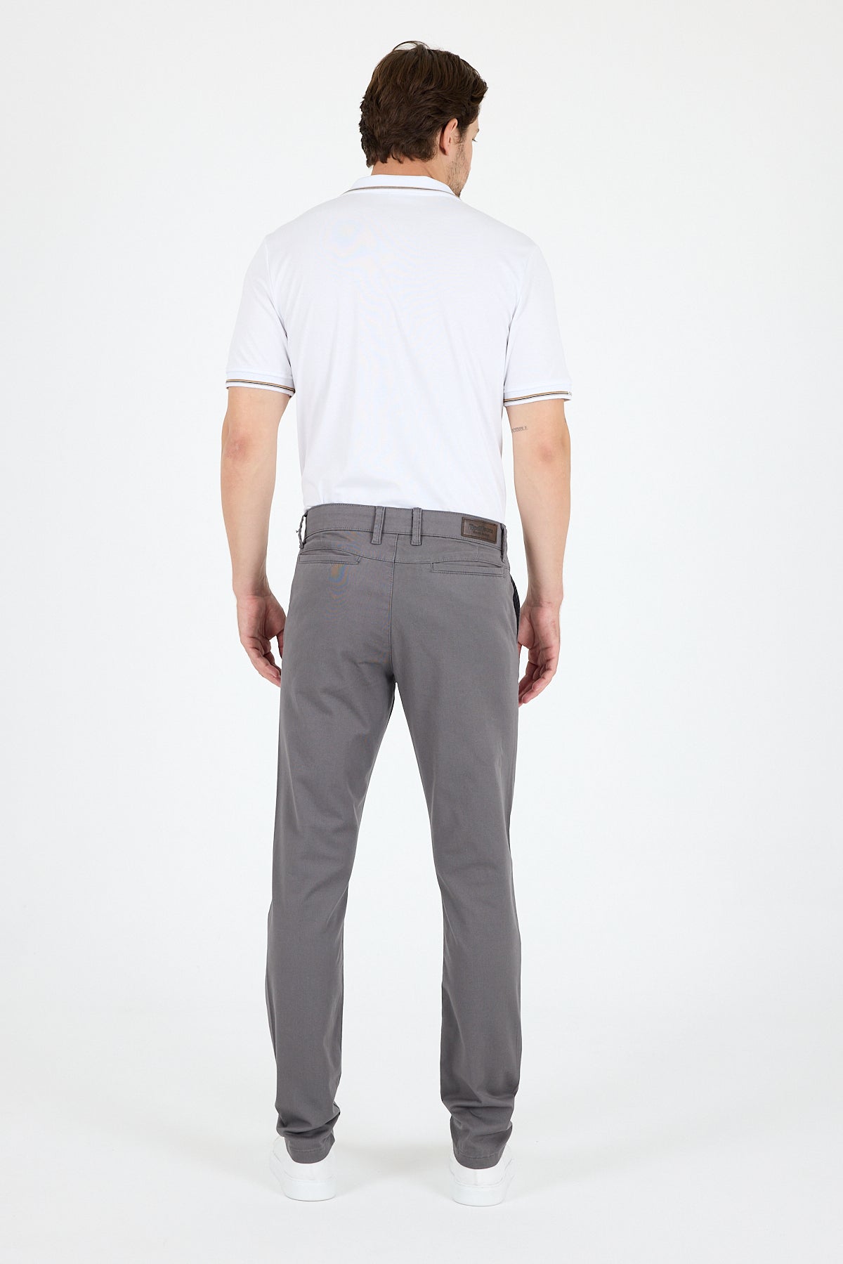 Erkek Slim Fit Chino Pantolon PamukElastan Rahat Şık Günlük Esnek Kumaş Pantolon 1012