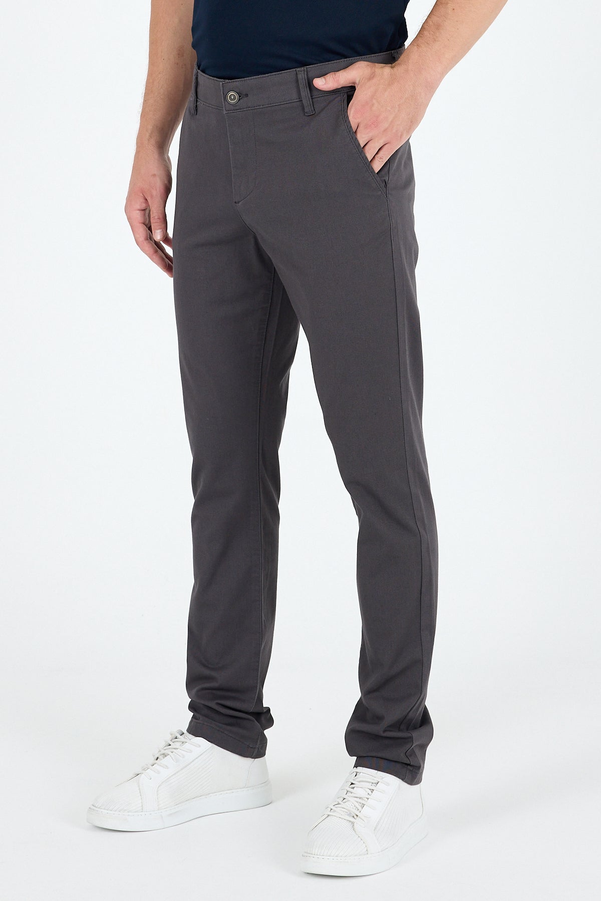 Erkek Slim Fit Chino Pantolon PamukElastan Rahat Şık Günlük Esnek Kumaş Pantolon 1012