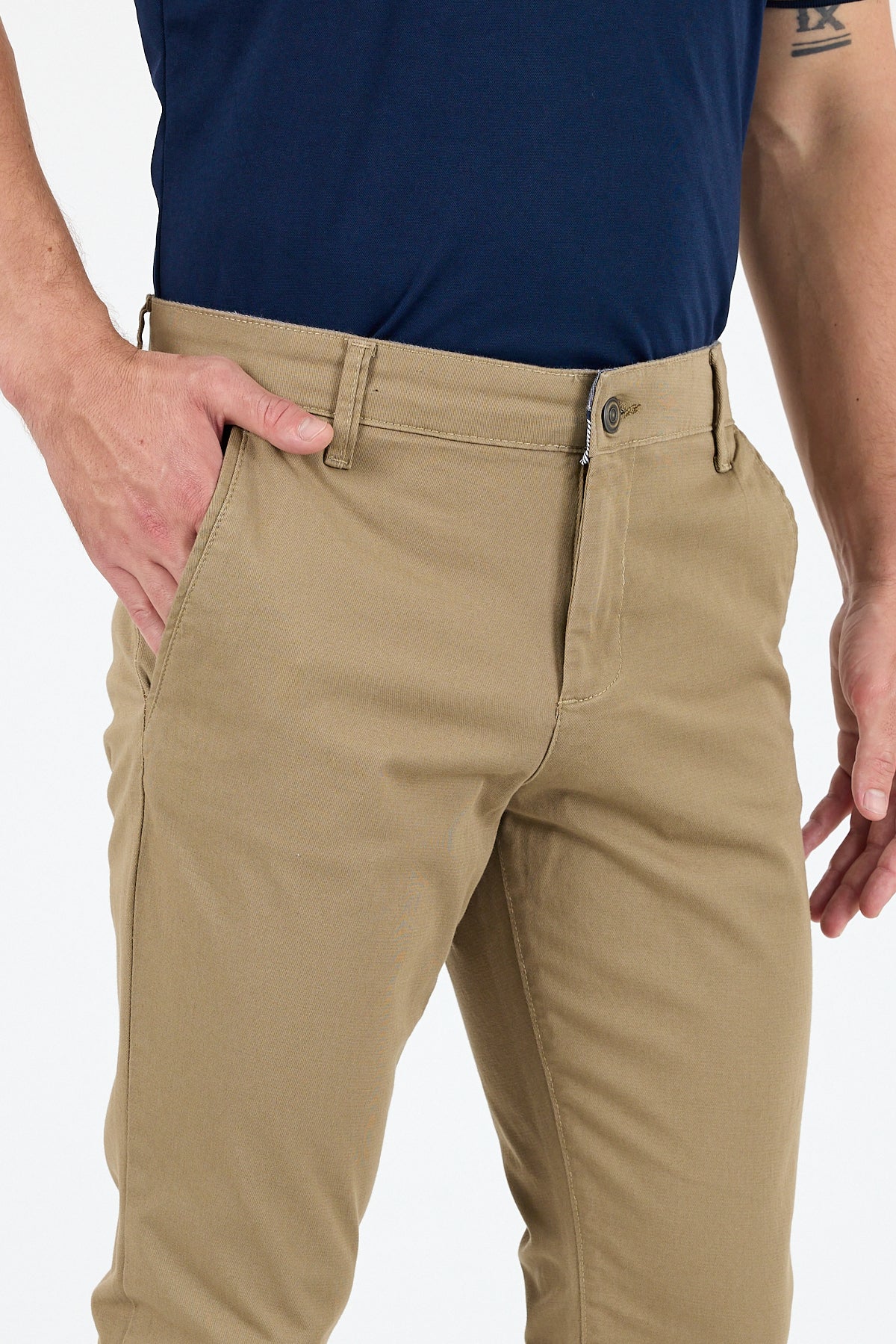 Erkek Slim Fit Chino Pantolon PamukElastan Rahat Şık Günlük Esnek Kumaş Pantolon 1012