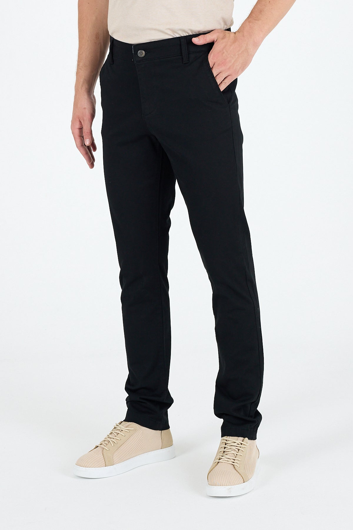 Erkek Slim Fit Chino Pantolon PamukElastan Rahat Şık Günlük Esnek Kumaş Pantolon 1012
