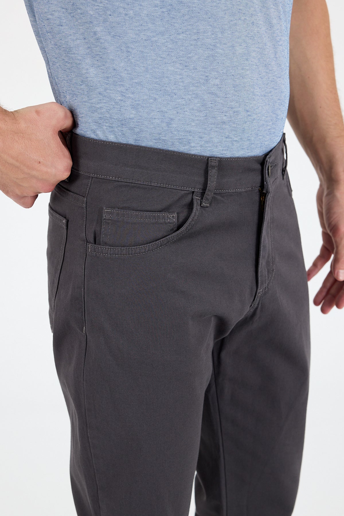 Erkek Regular Fit GabardinPamukElastan Rahat Günlük Klasik Düz Kesim Pantolon 1162