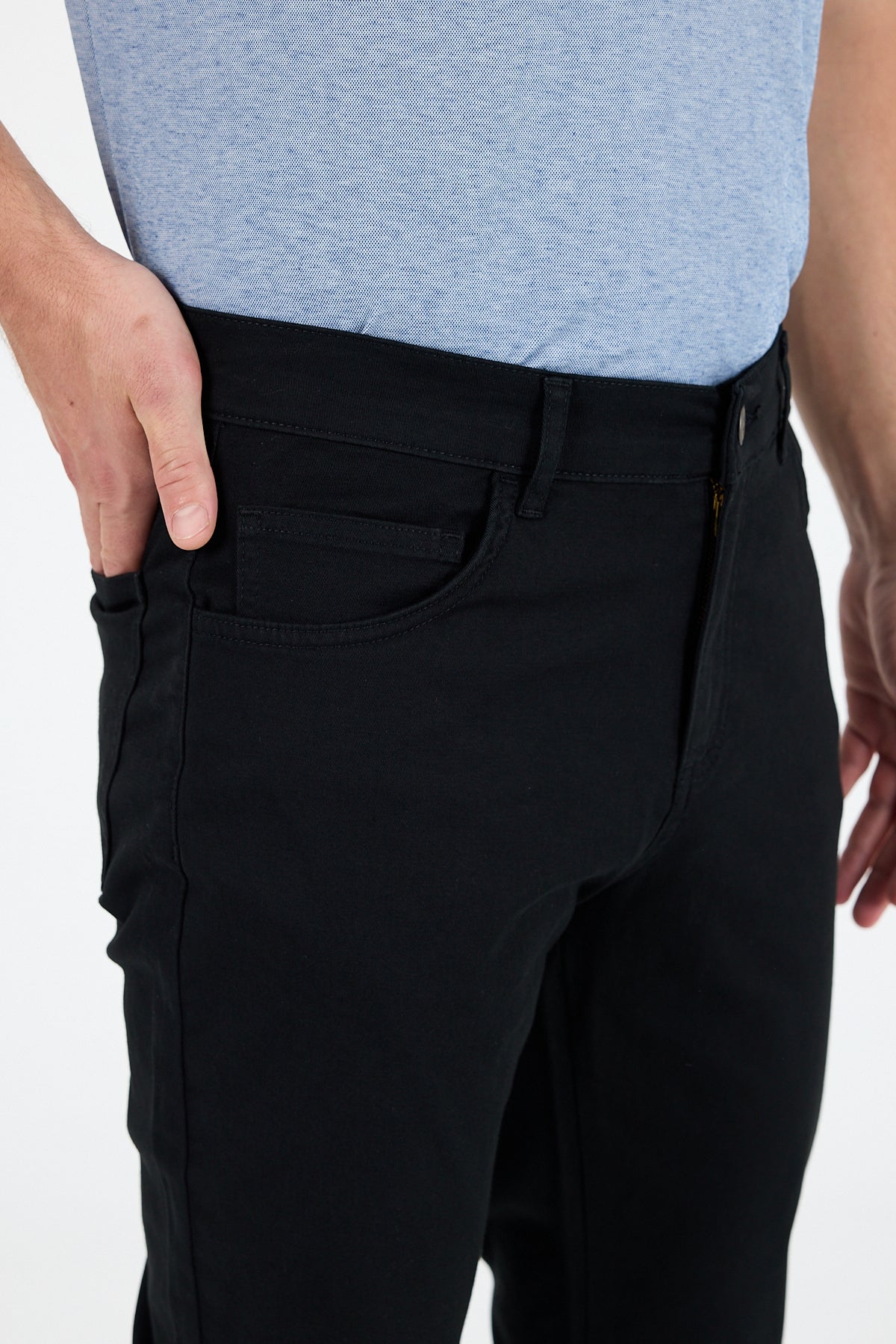 Erkek Regular Fit GabardinPamukElastan Rahat Günlük Klasik Düz Kesim Pantolon 1162