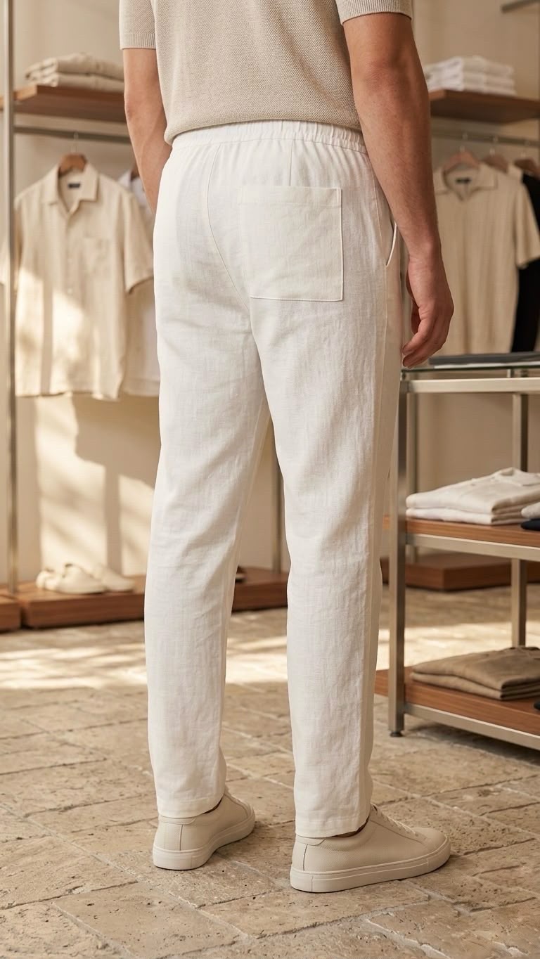 Erkek Jogger Keten Pantolon 1011