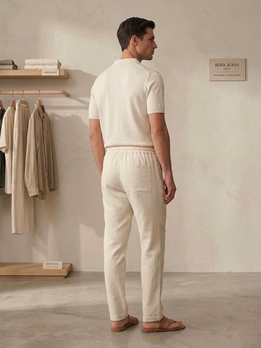 Erkek Jogger Keten Pantolon 1011