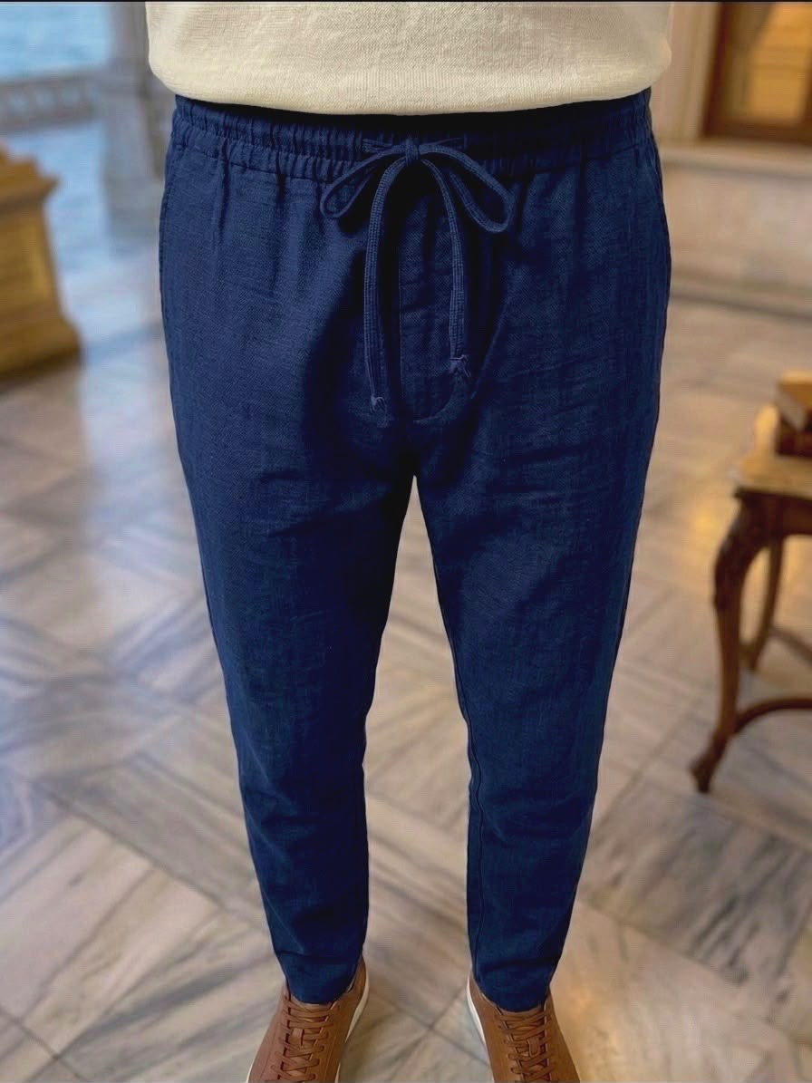 Erkek Jogger Keten Pantolon 1011