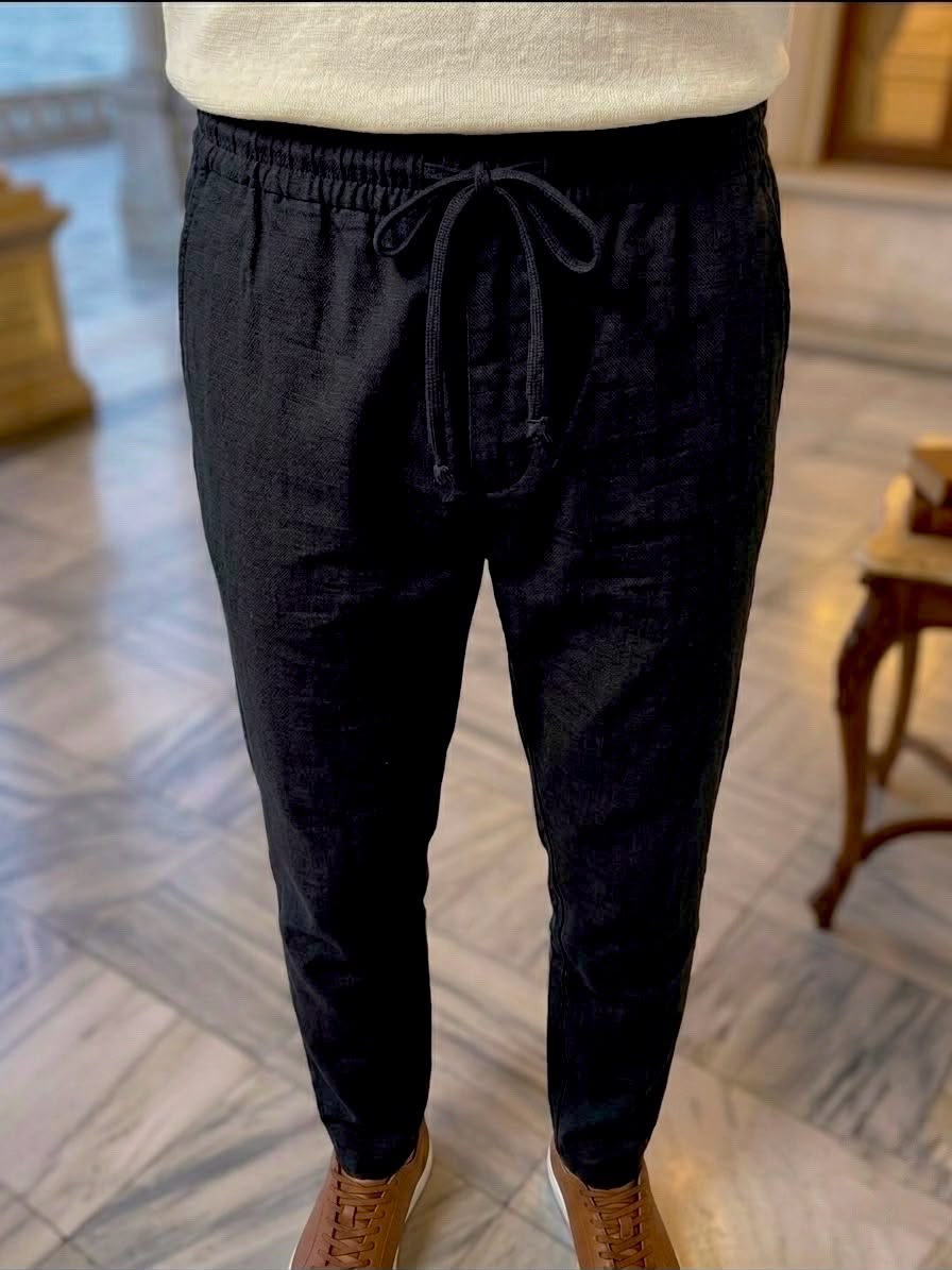 Erkek Jogger Keten Pantolon 1011
