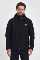 Erkek Kapşunlu Fermuarlı Softshell Mont  6044-1