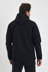 Erkek Kapşunlu Fermuarlı Softshell Mont  6044-1