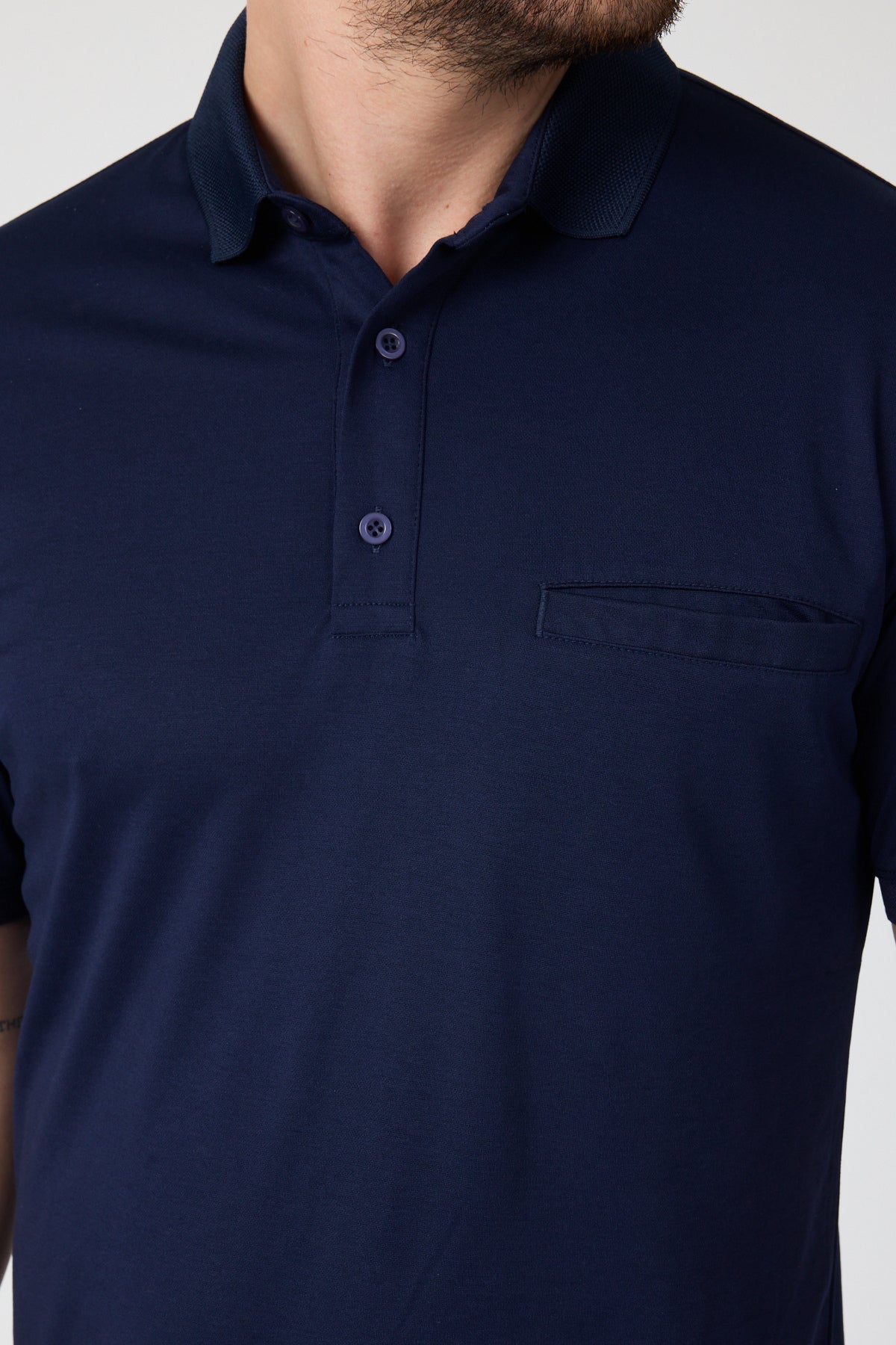 Erkek Önü Cepli Polo Yaka T-shirt-01