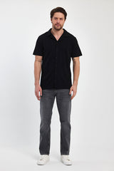 Men's Ottoman Button-Front Shirt T-shirt 2640