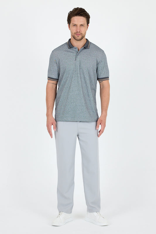 Erkek Oxford Polo Yaka T-Shirt Şık ve Rahat Kısa Kollu Erkek Tişört 5029