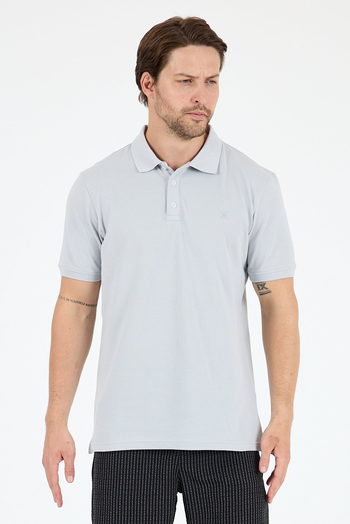 Regular Fit Pamuk Polo Yaka Kısa Kollu Pike Erkek Tişört 0001