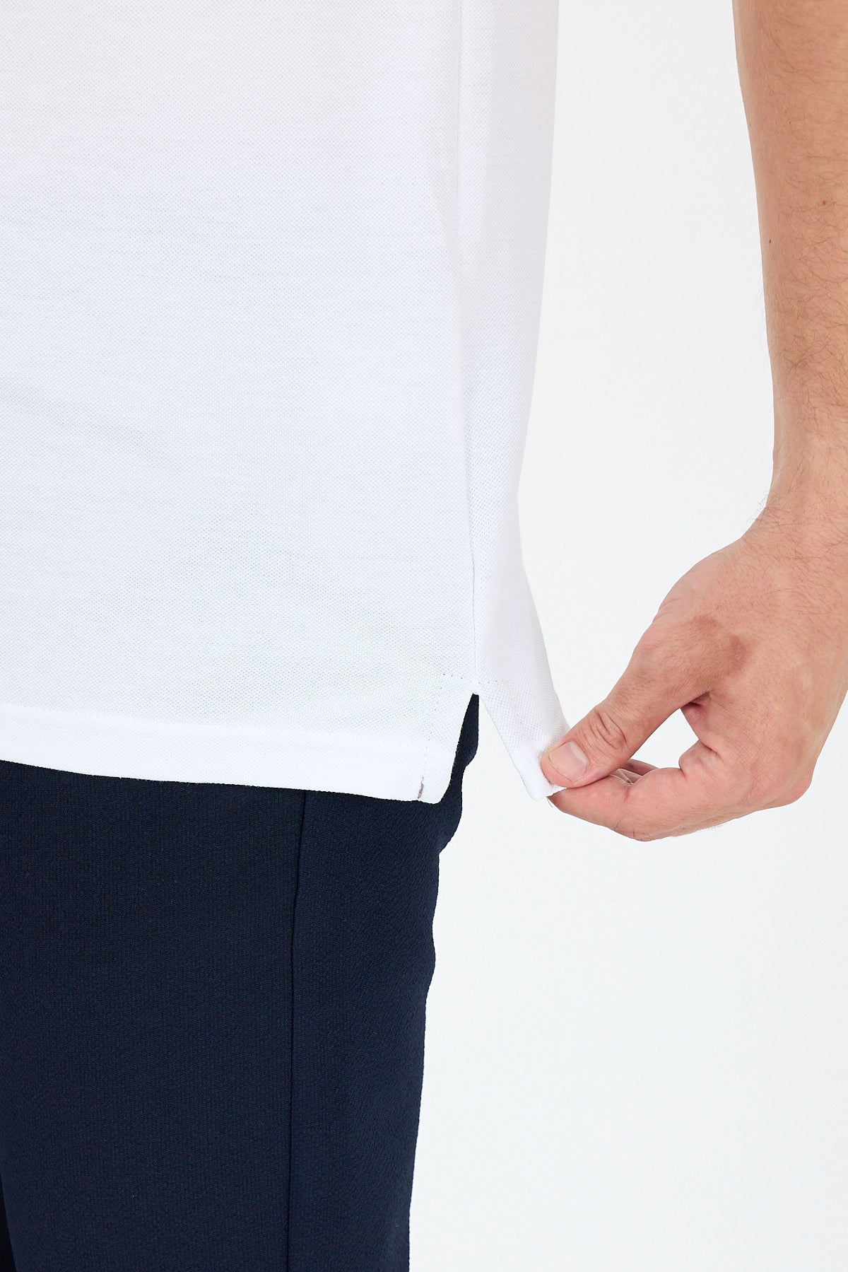 Regular Fit Pamuk Polo Yaka Kısa Kollu Pike Erkek Tişört 0002