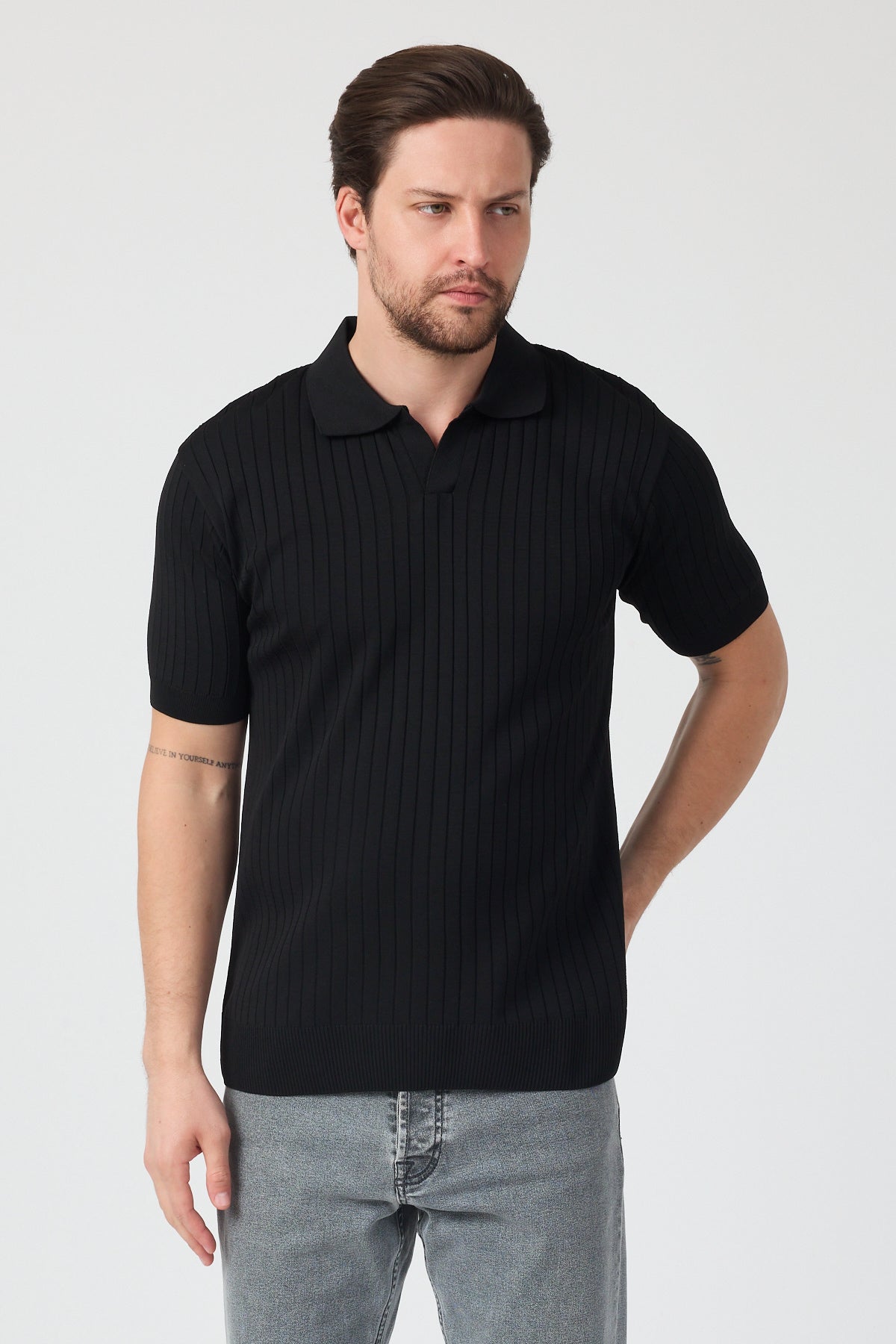 Erkek Polo Yaka Triko T-shirt 10207