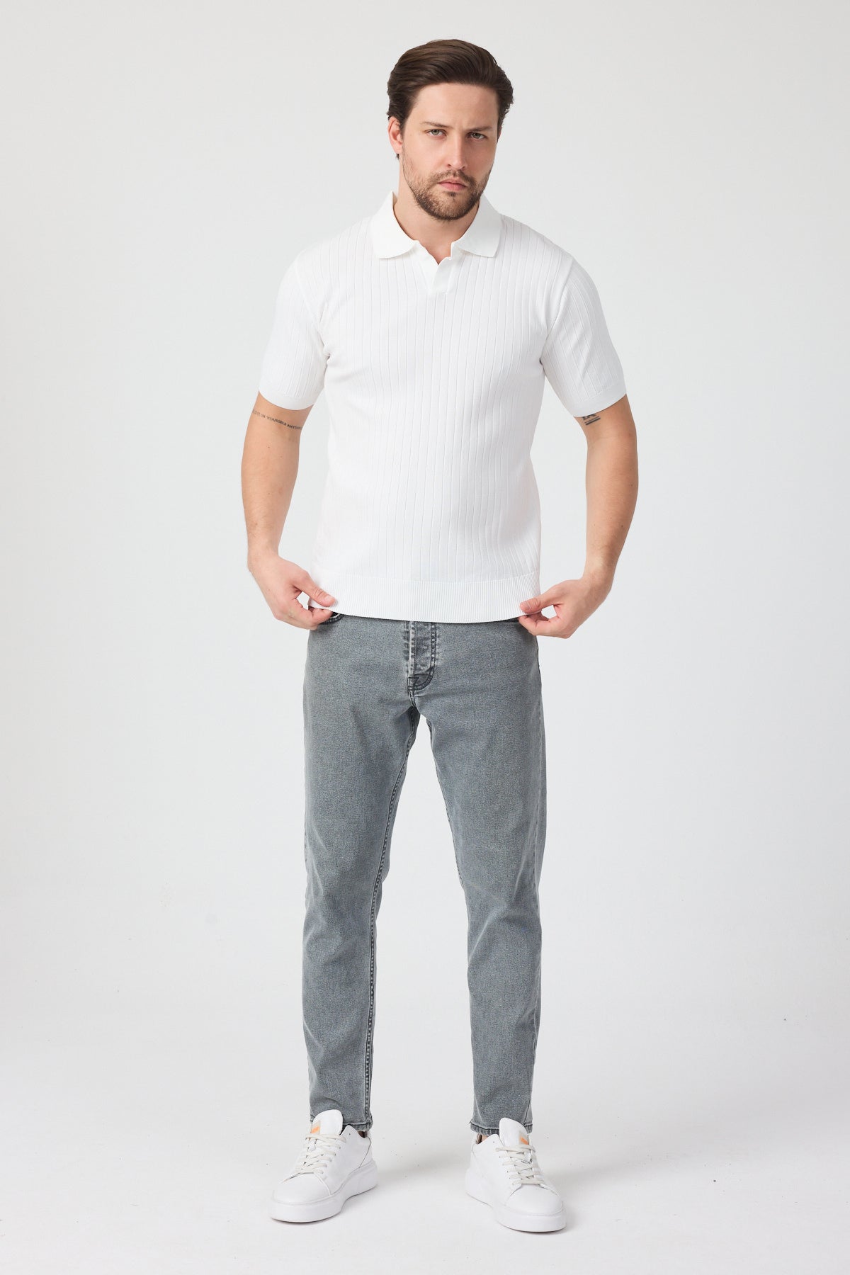 Erkek Polo Yaka Triko T-shirt 10207