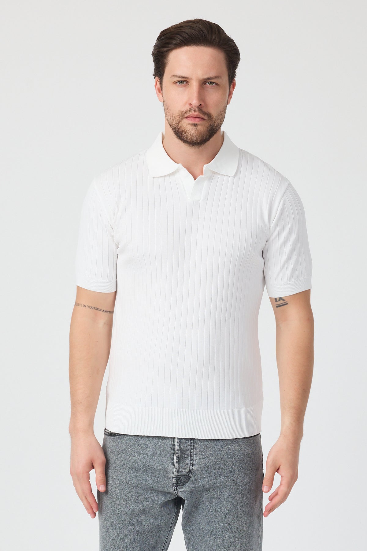 Erkek Polo Yaka Triko T-shirt 10207