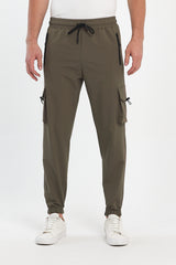 Jogger Pants with Zipper Pocket 002402