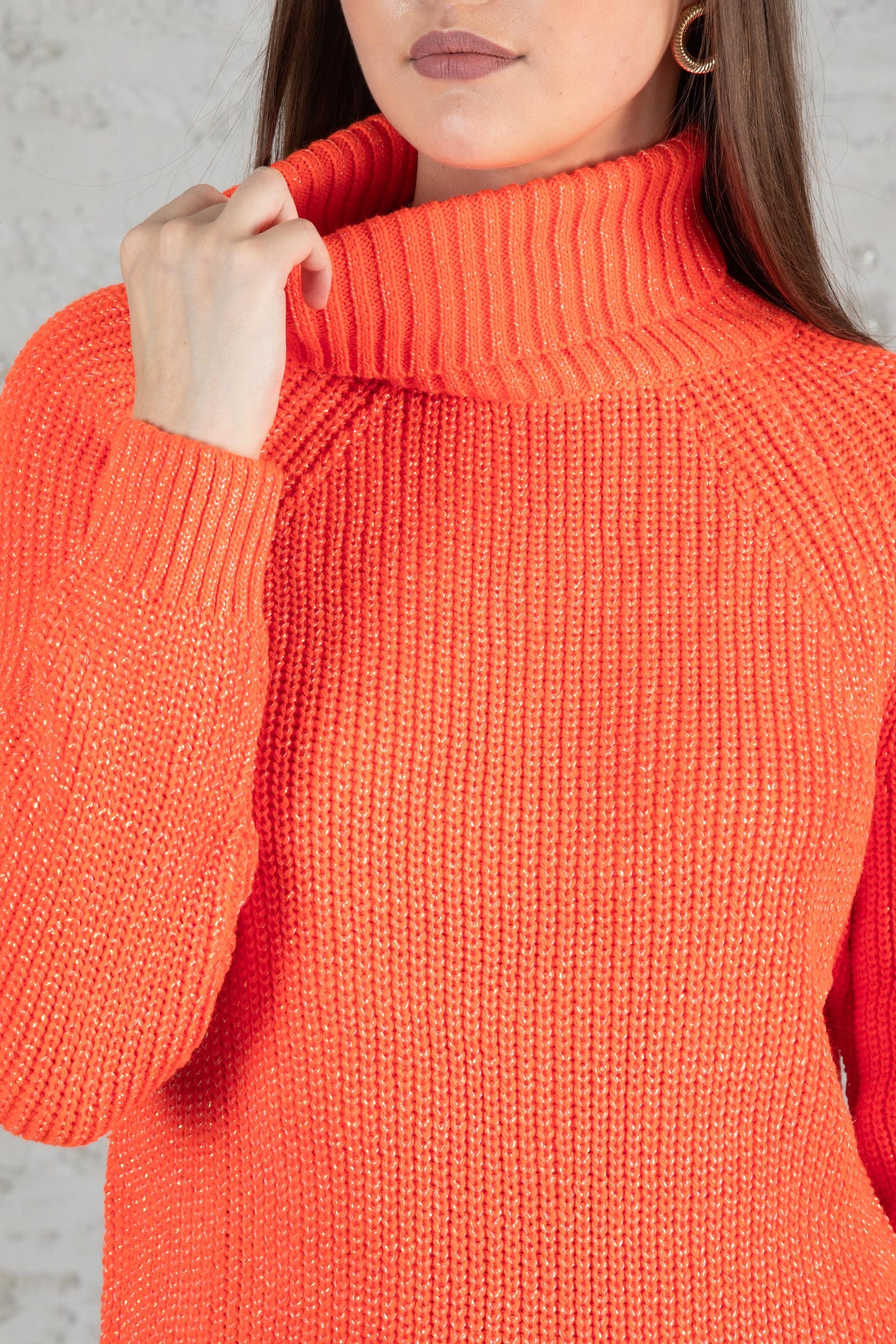 Kadın Balıkçı Yaka Sim Garnili Triko Tunik 055