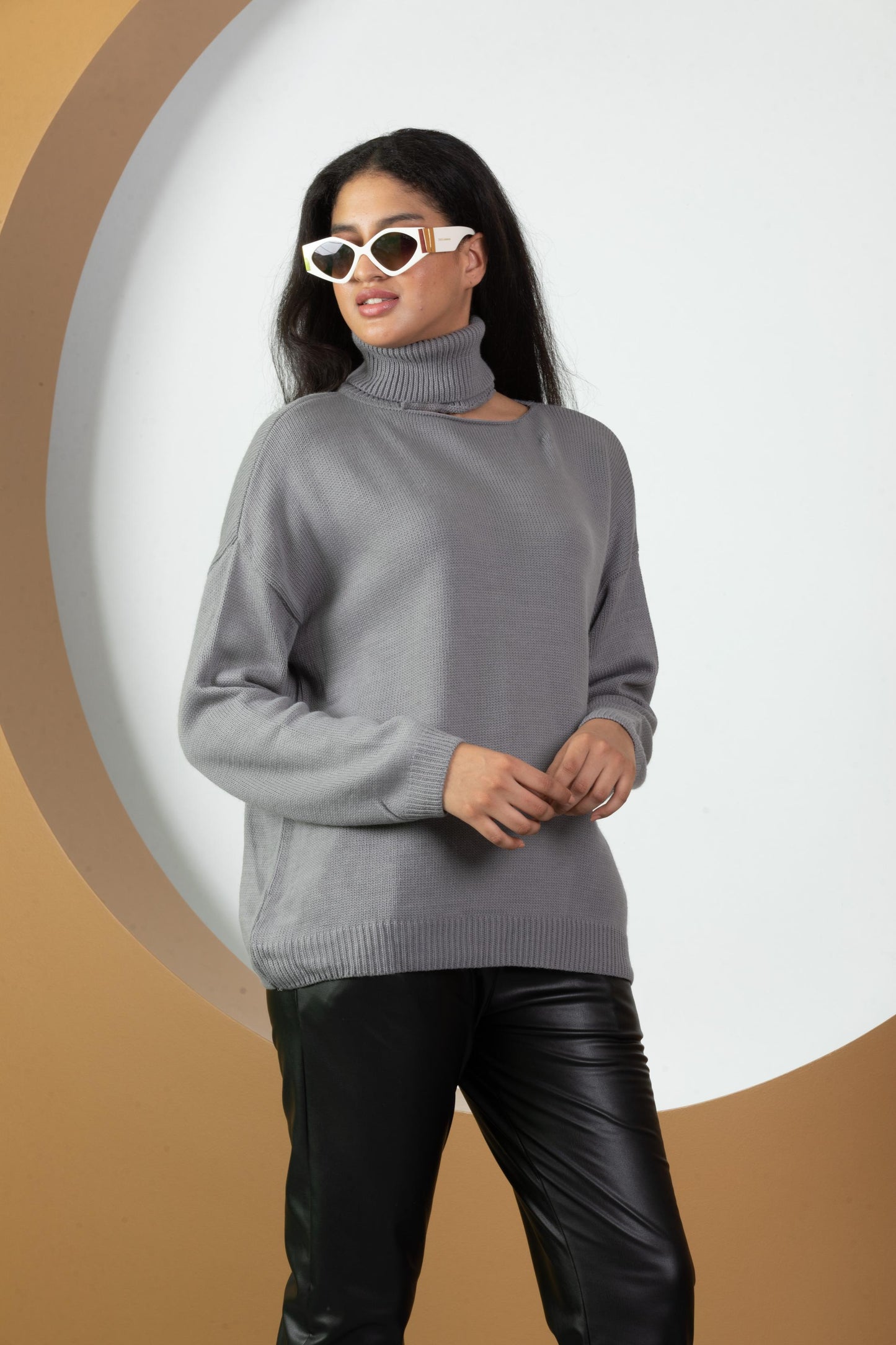Kadın Balıkçı Yaka Triko Bluz 077