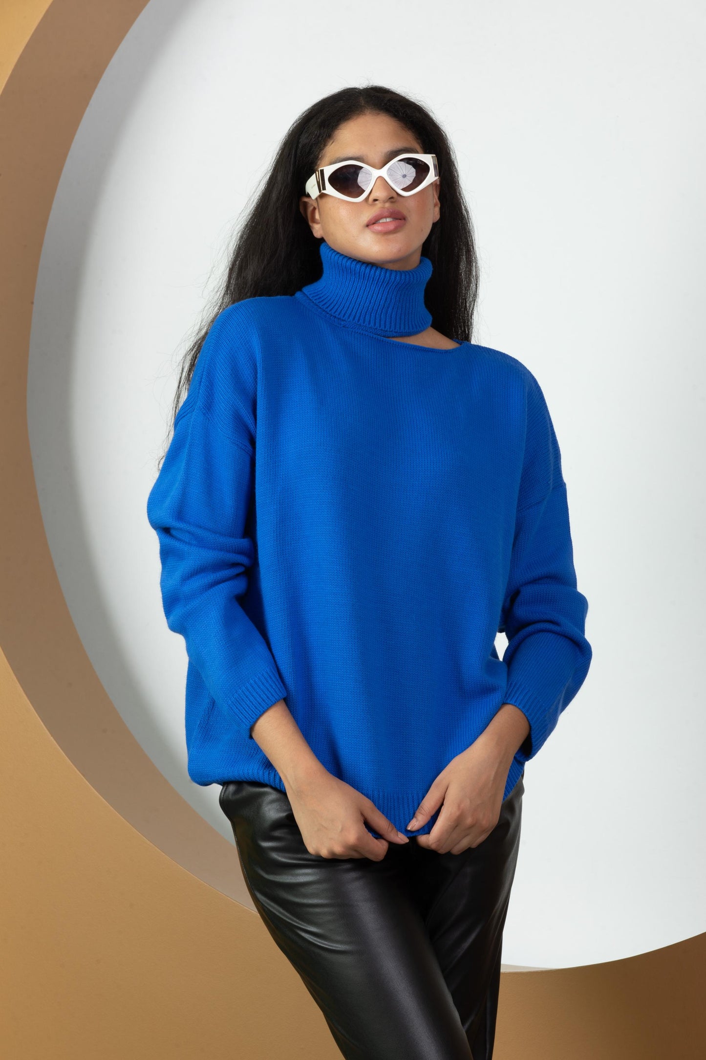 Kadın Balıkçı Yaka Triko Bluz 077