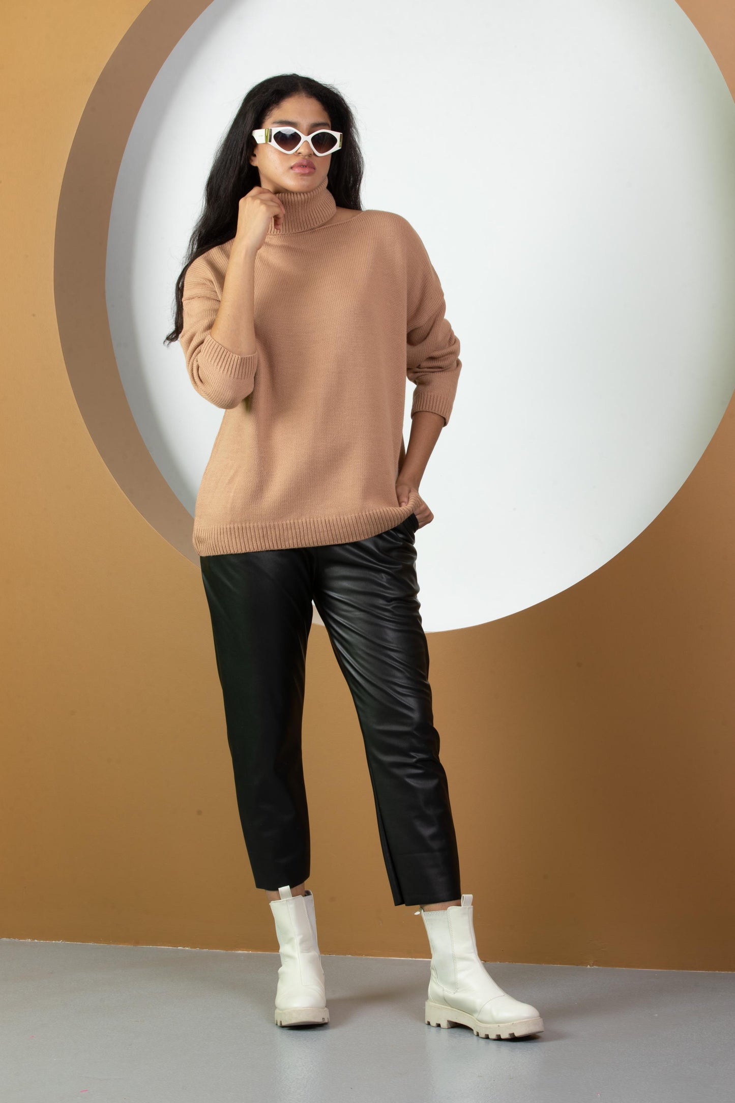 Kadın Balıkçı Yaka Triko Bluz 077