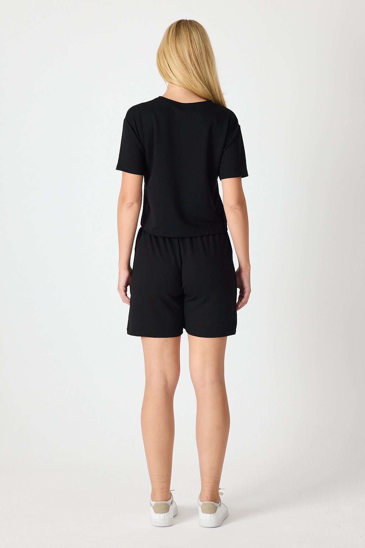 Kadın Bisiklet Yaka Kısa Kol Şort Takım 2995